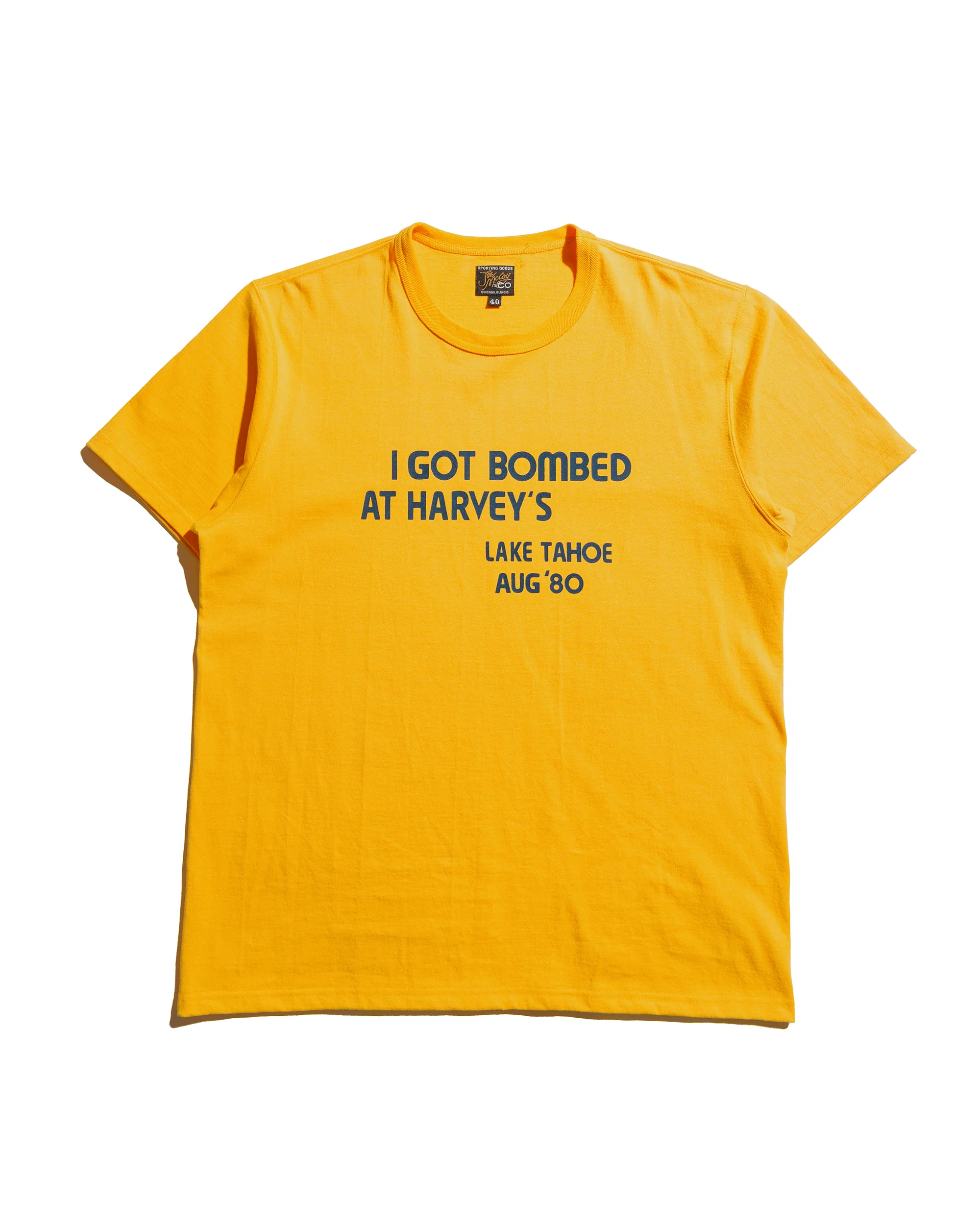 The Real McCoy's MC25024 Joe McCoy Tee / I Got Bombed Yellow