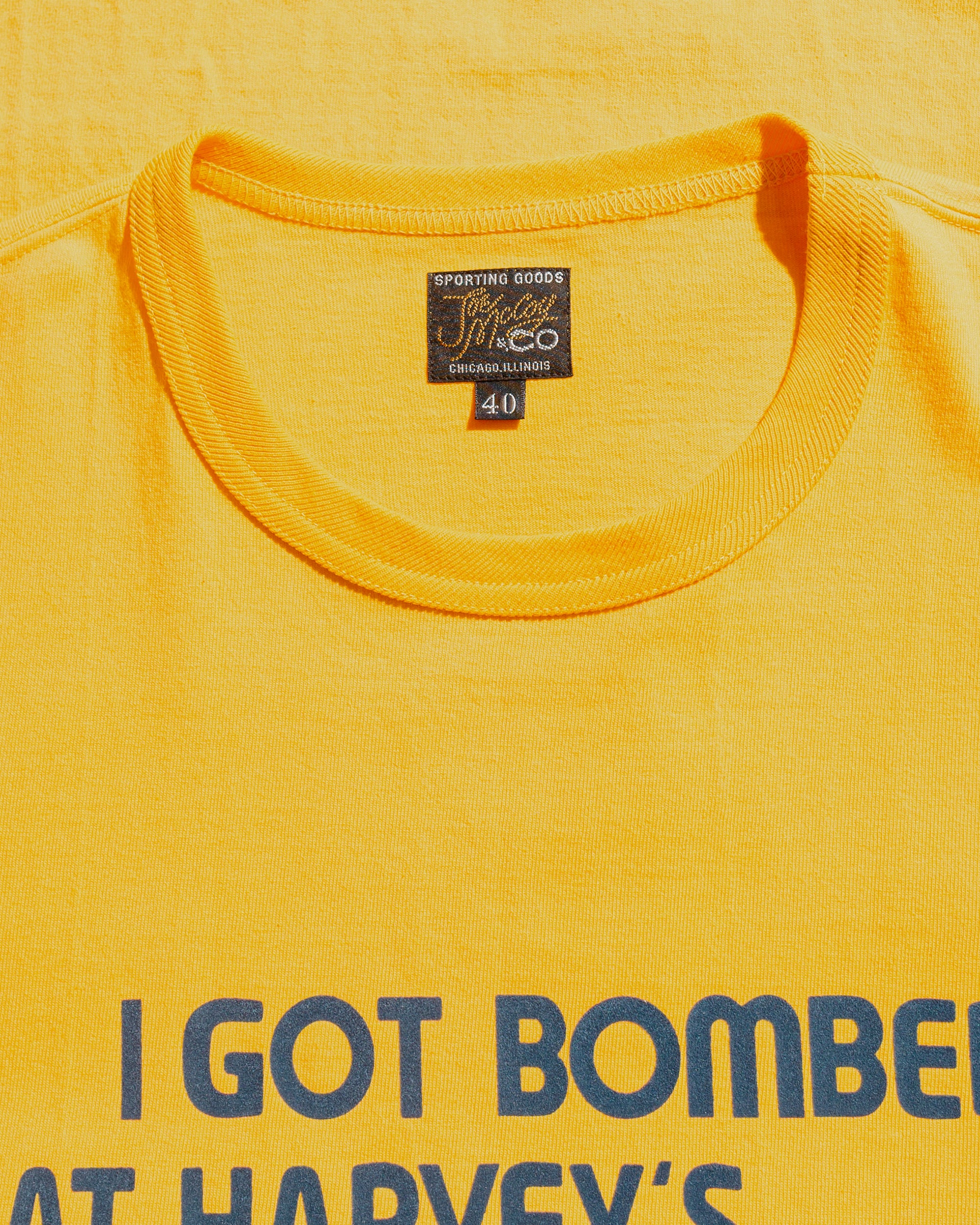 The Real McCoy's MC25024 Joe McCoy Tee / I Got Bombed Yellow - Image 4