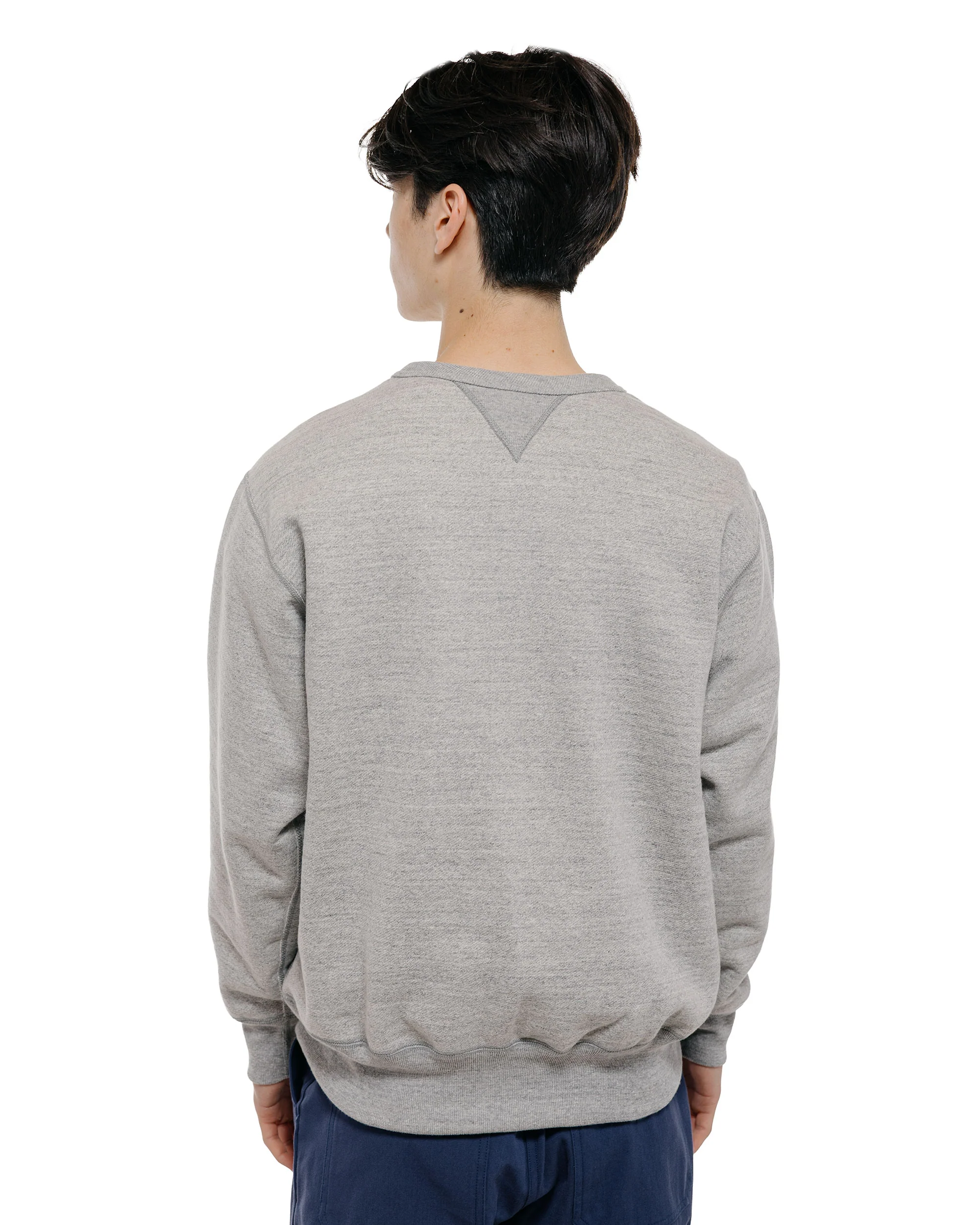 The Real McCoy's MC25104 12oz. Ball Park Crewneck Sweatshirt Medium Gray - Image 4