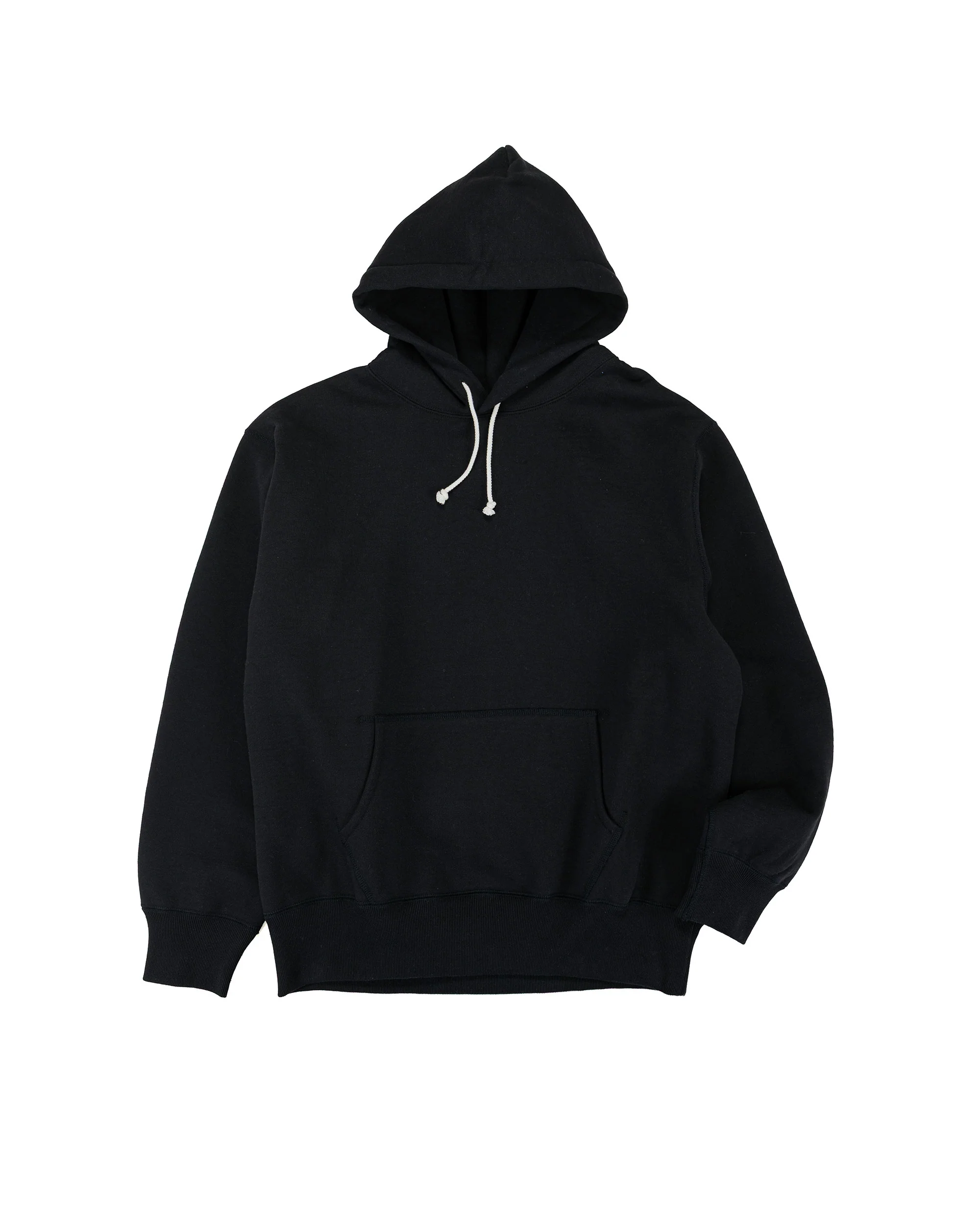The Real McCoy's MC25105 12oz. Ball Park Hooded Sweatshirt Black