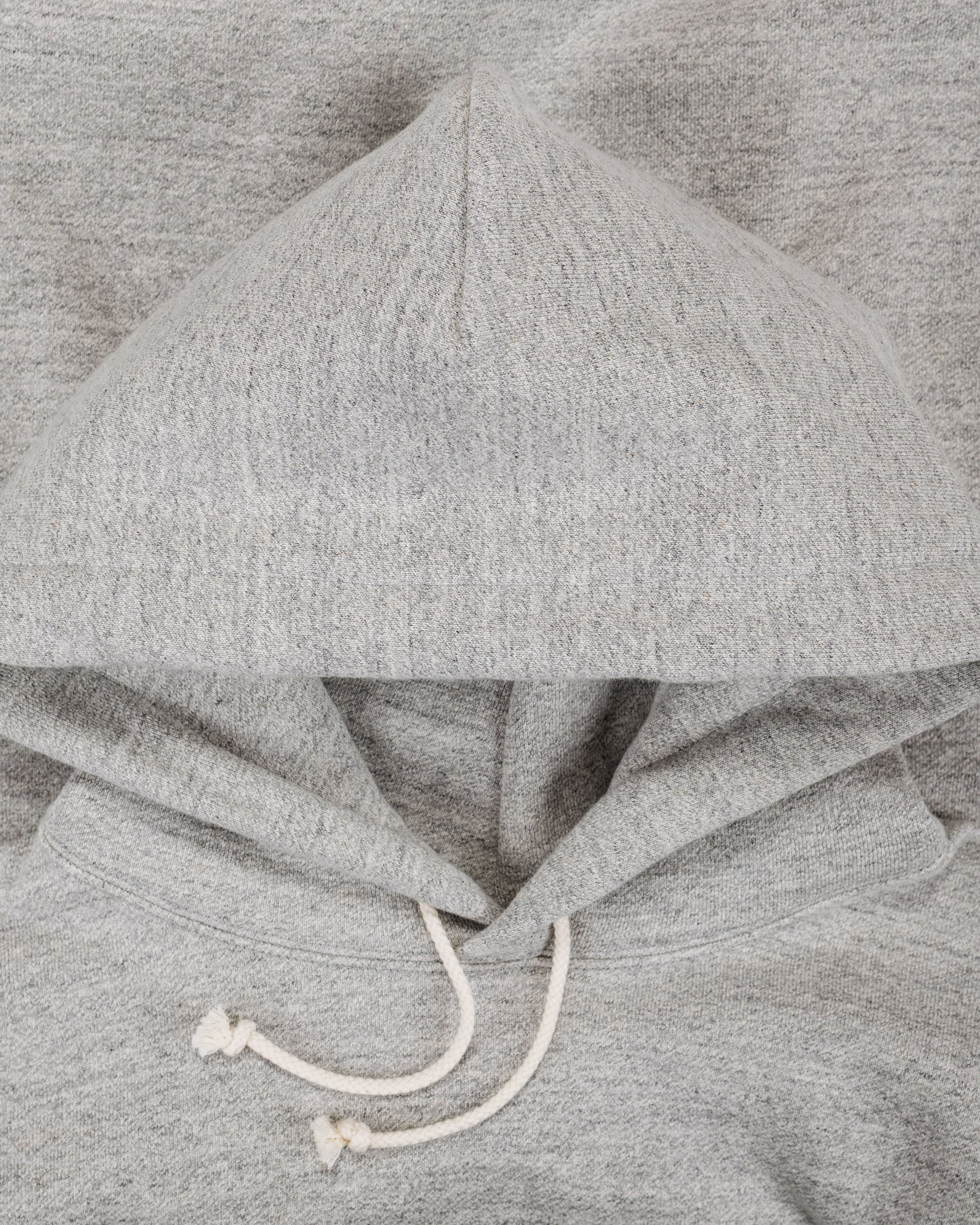 The Real McCoy's MC25105 12oz. Ball Park Hooded Sweatshirt Medium Grey - Image 5