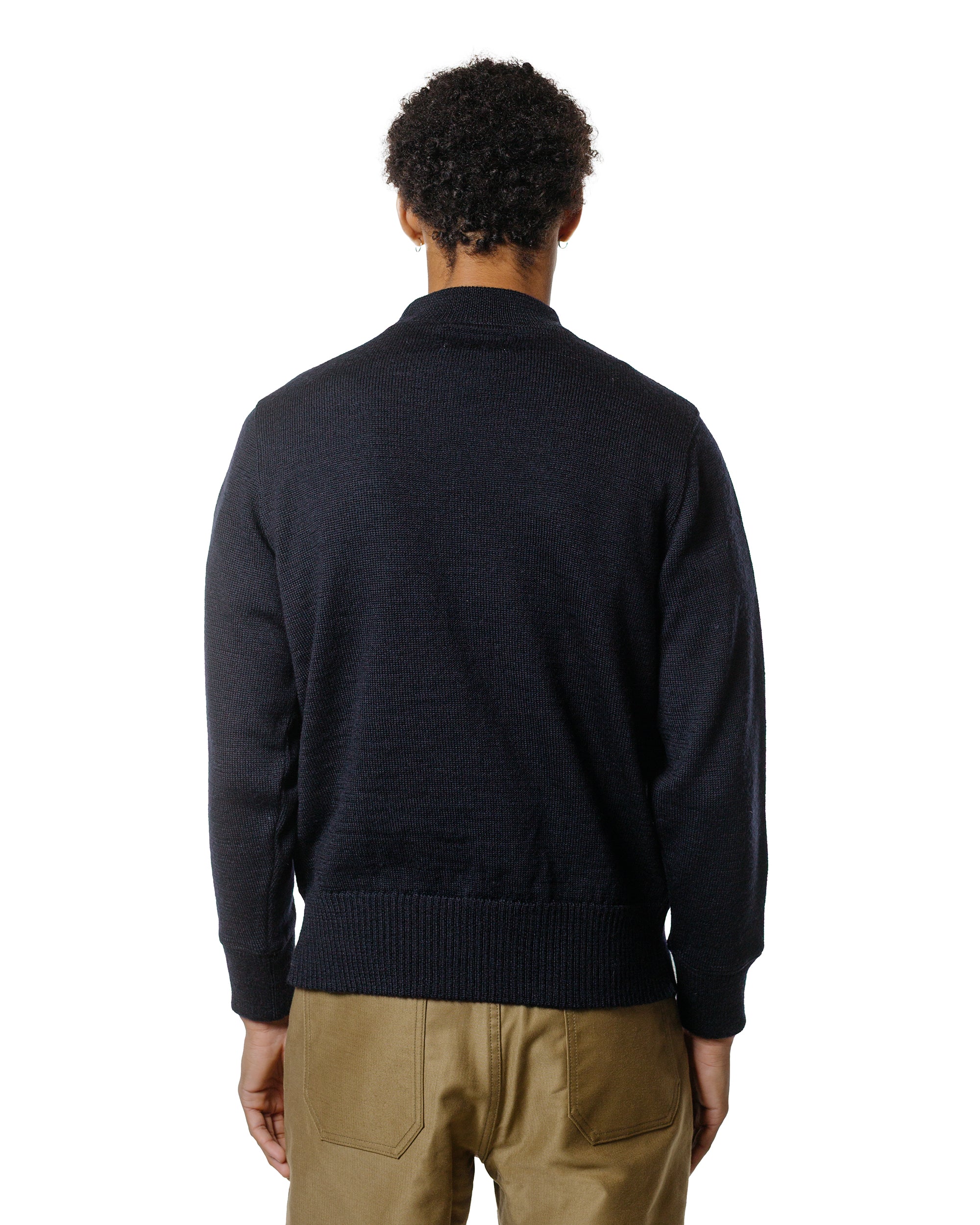 The Real McCoy's MC25108 U.S.N. Blue Wool Jersey Navy - Image 3