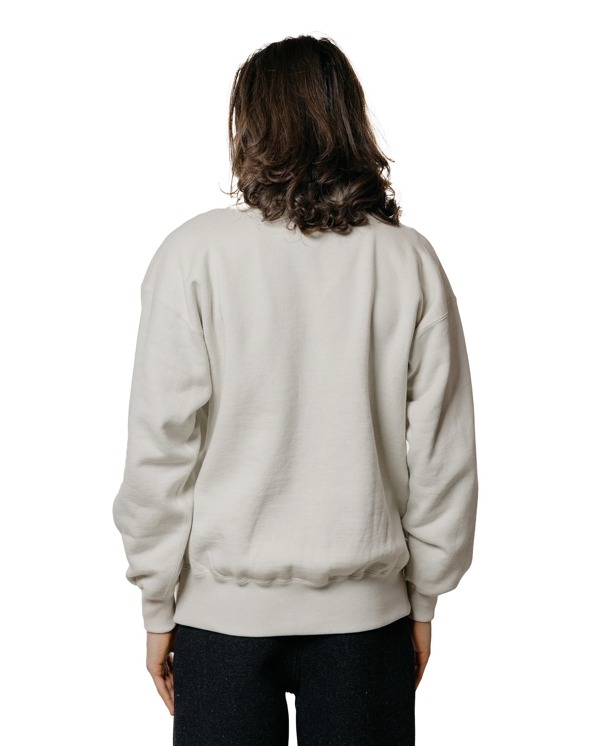 The Real McCoy's MC25110 10 oz. Loopwheel Cruiser Sweatshirt Milk - Image 3