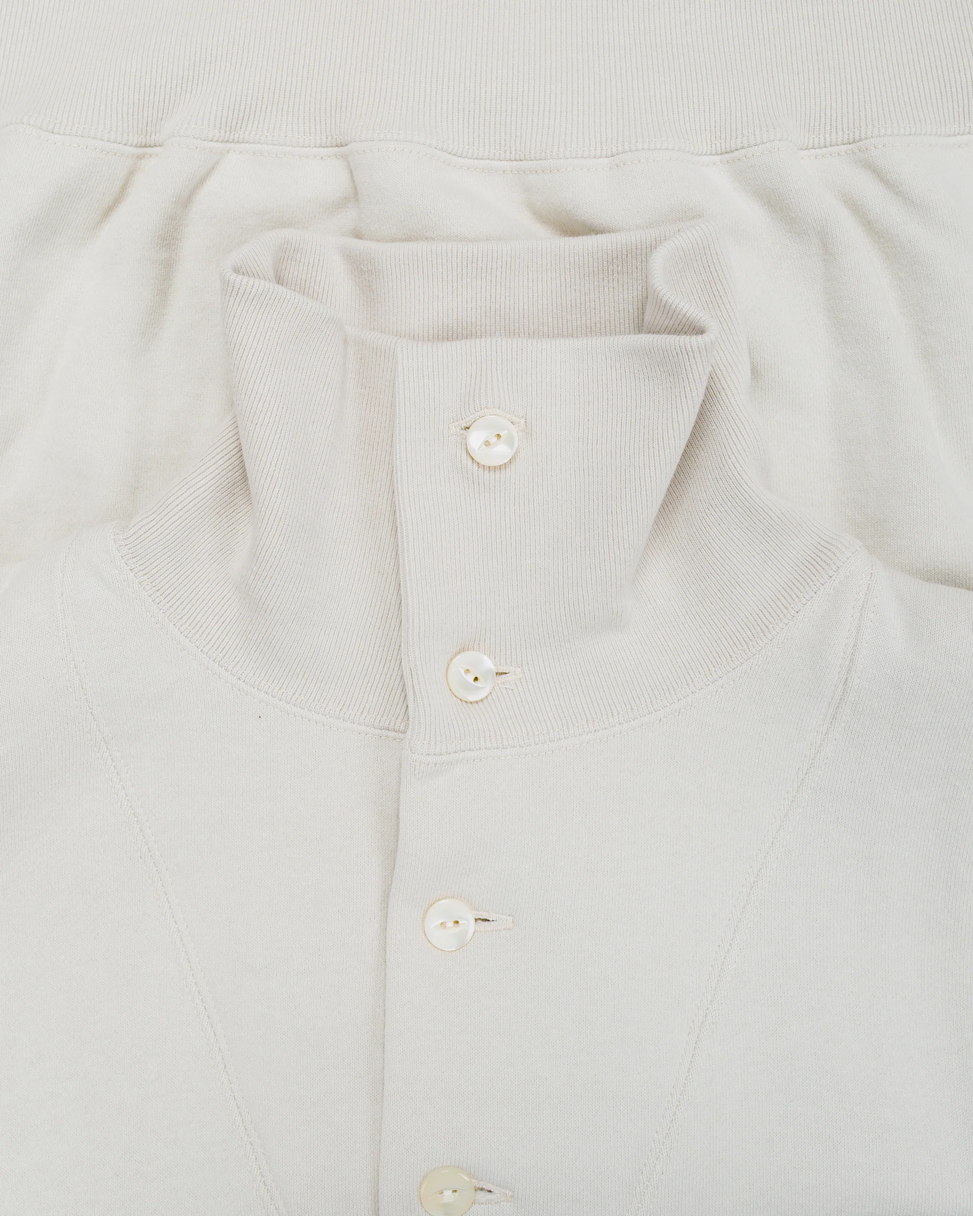 The Real McCoy's MC25110 10 oz. Loopwheel Cruiser Sweatshirt Milk - Image 5