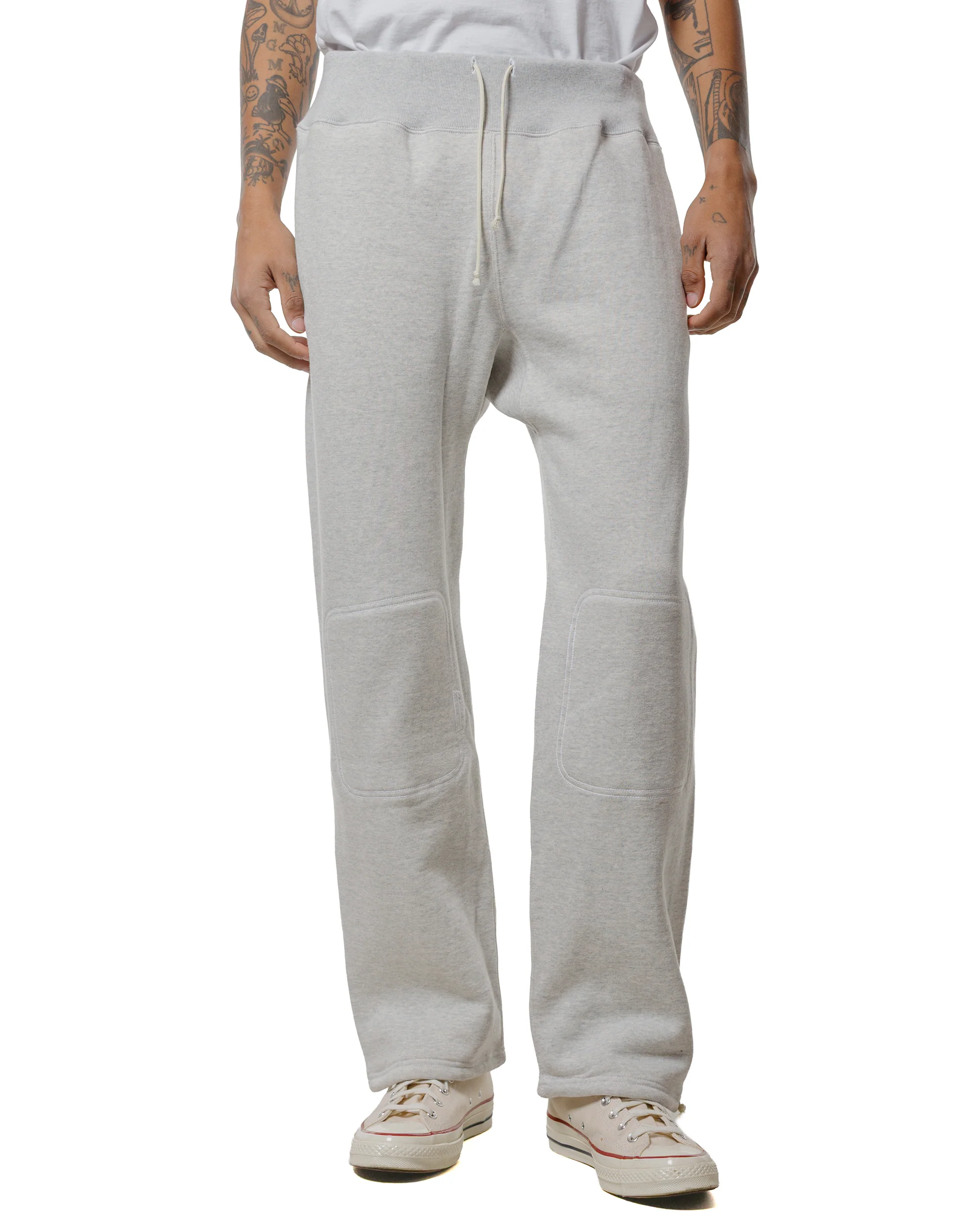 The Real McCoy's MC25114 U.S.N. Double-knee Sweatpants Snow Gray - Image 2