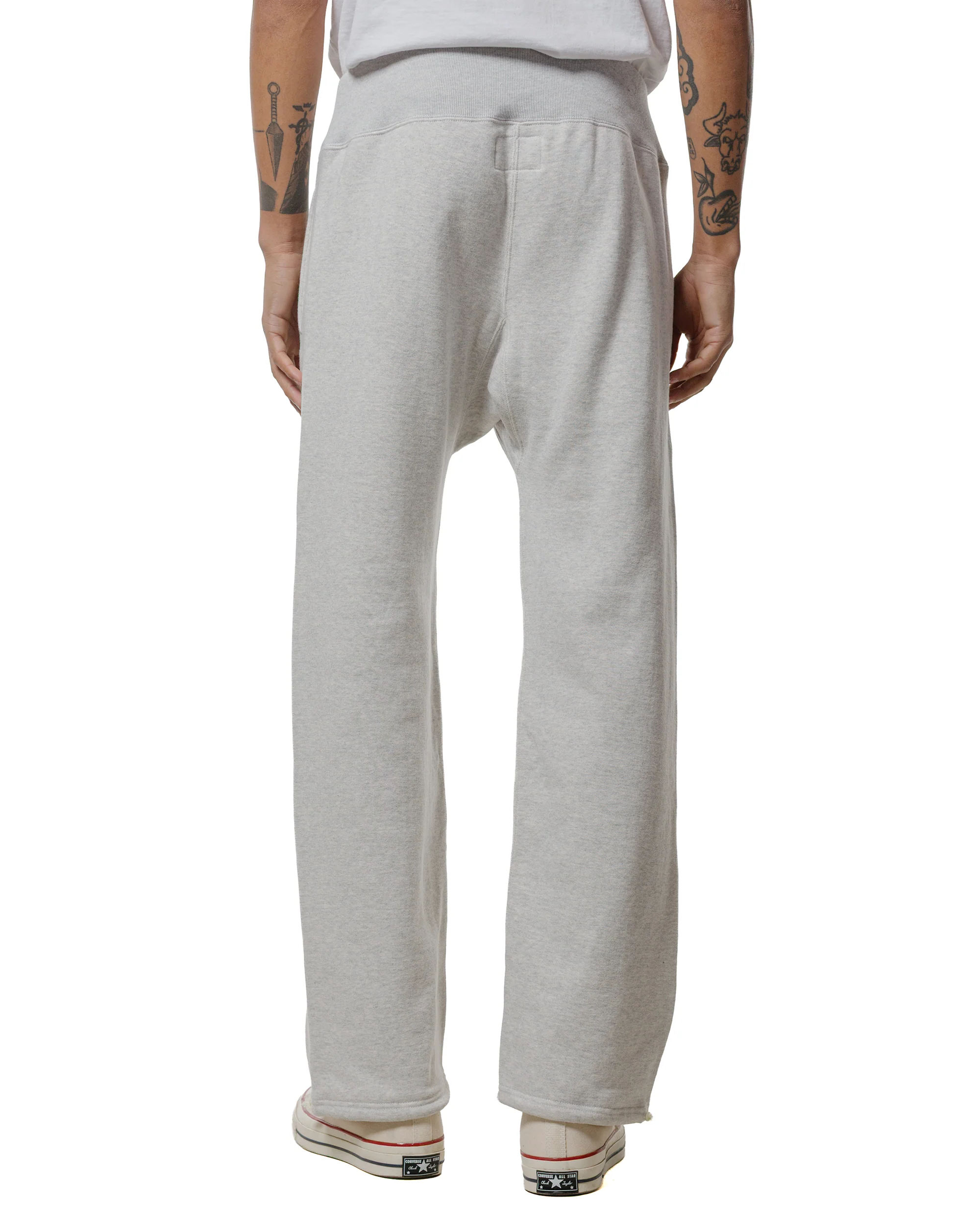 The Real McCoy's MC25114 U.S.N. Double-knee Sweatpants Snow Gray - Image 3