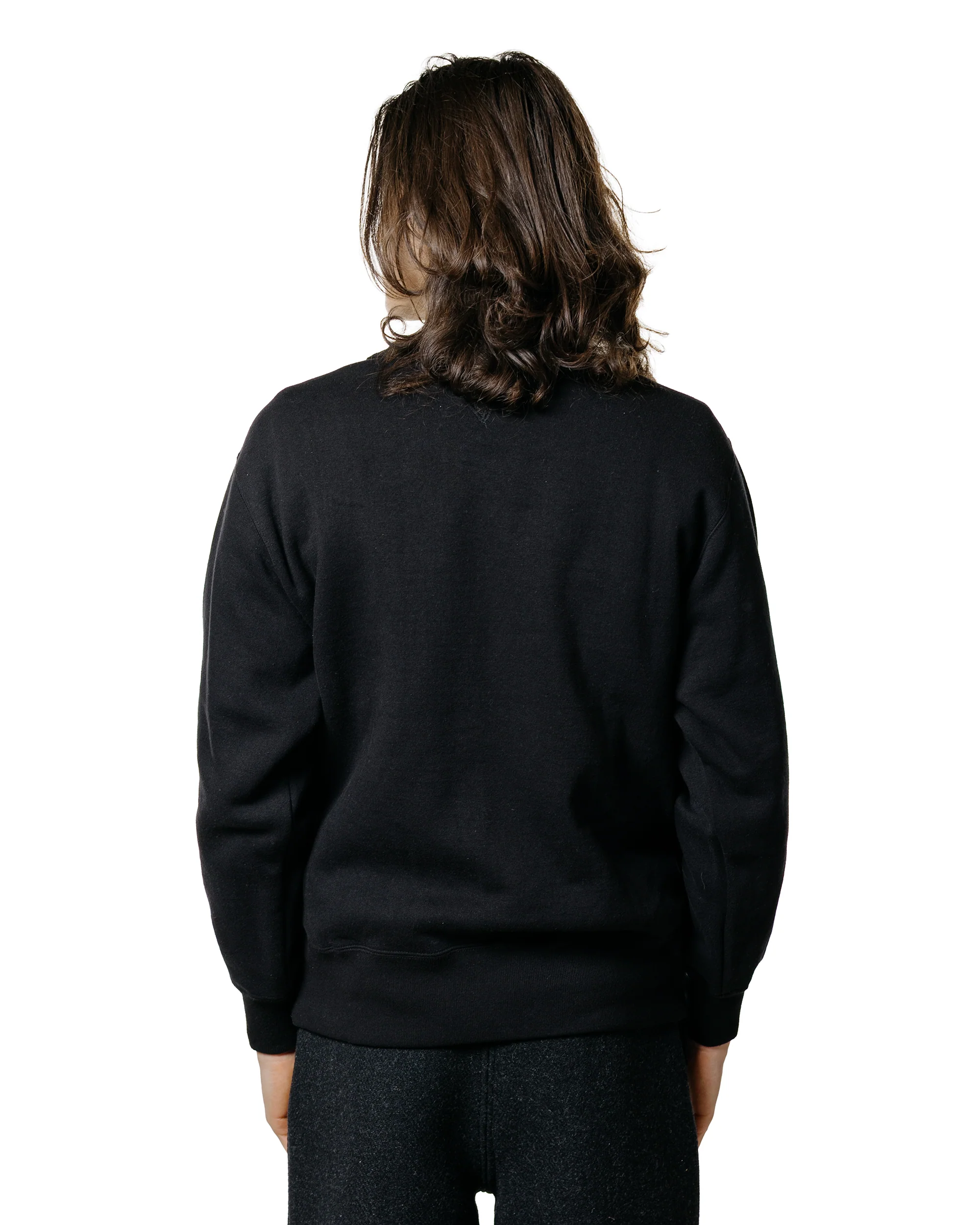 The Real McCoy's MC25118 Military Print Sweatshirt / U.S. Coastguard Academy Black - Image 3