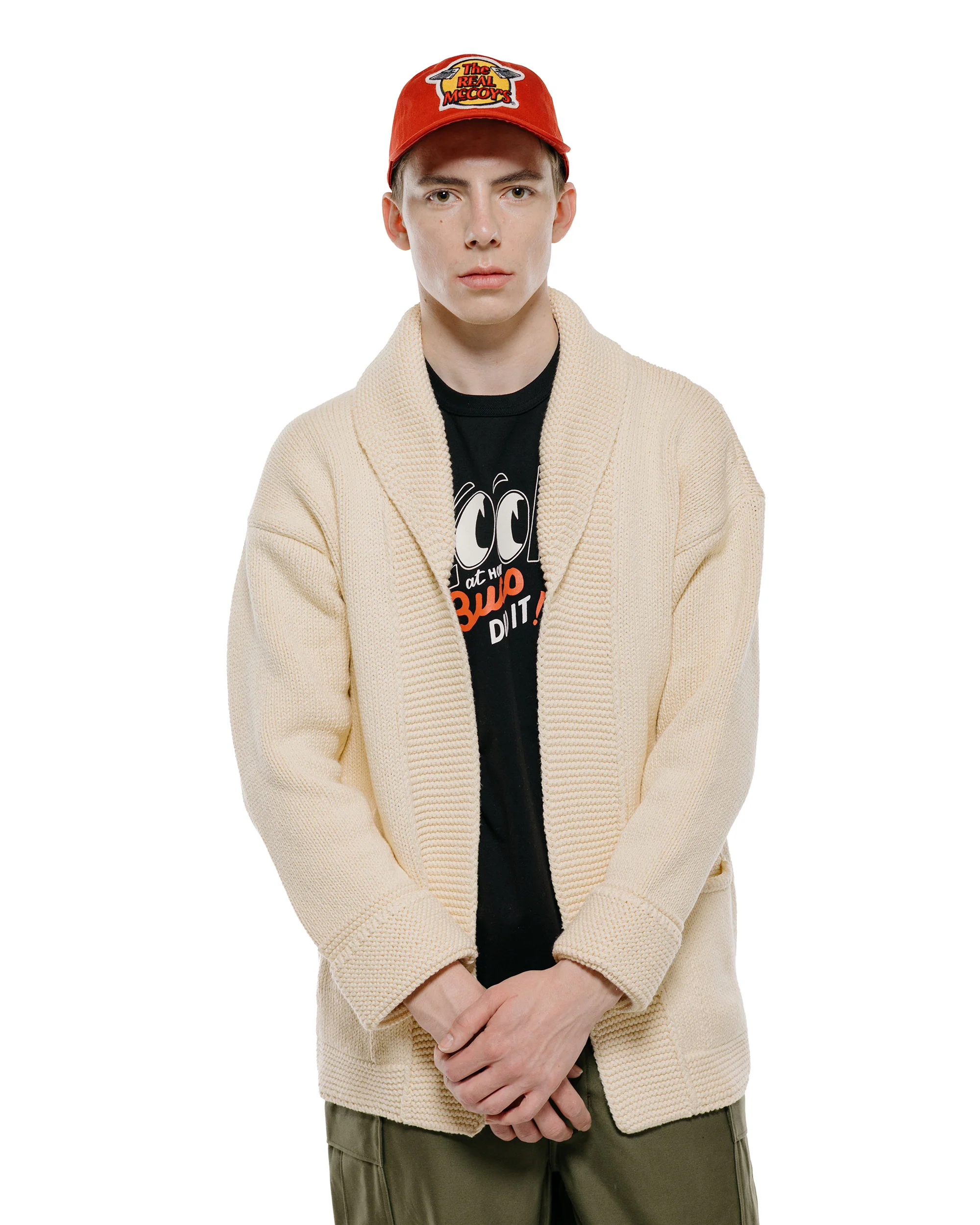 The Real McCoy's MC26001 Summer Knit Robe Ecru - Image 2