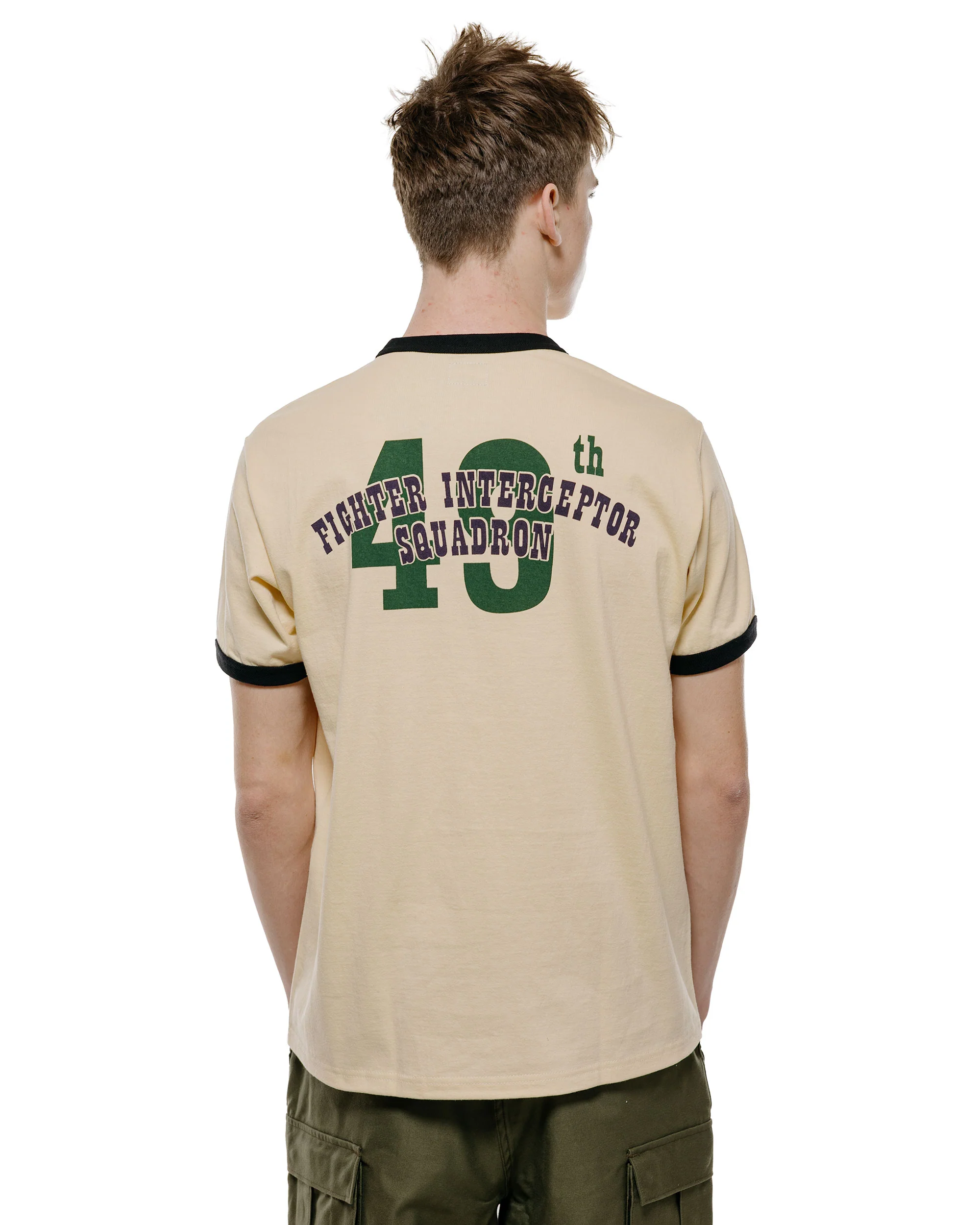 The Real McCoy's MC26009 Military Tee / Voodoo, Colored Ecru/Black - Image 3