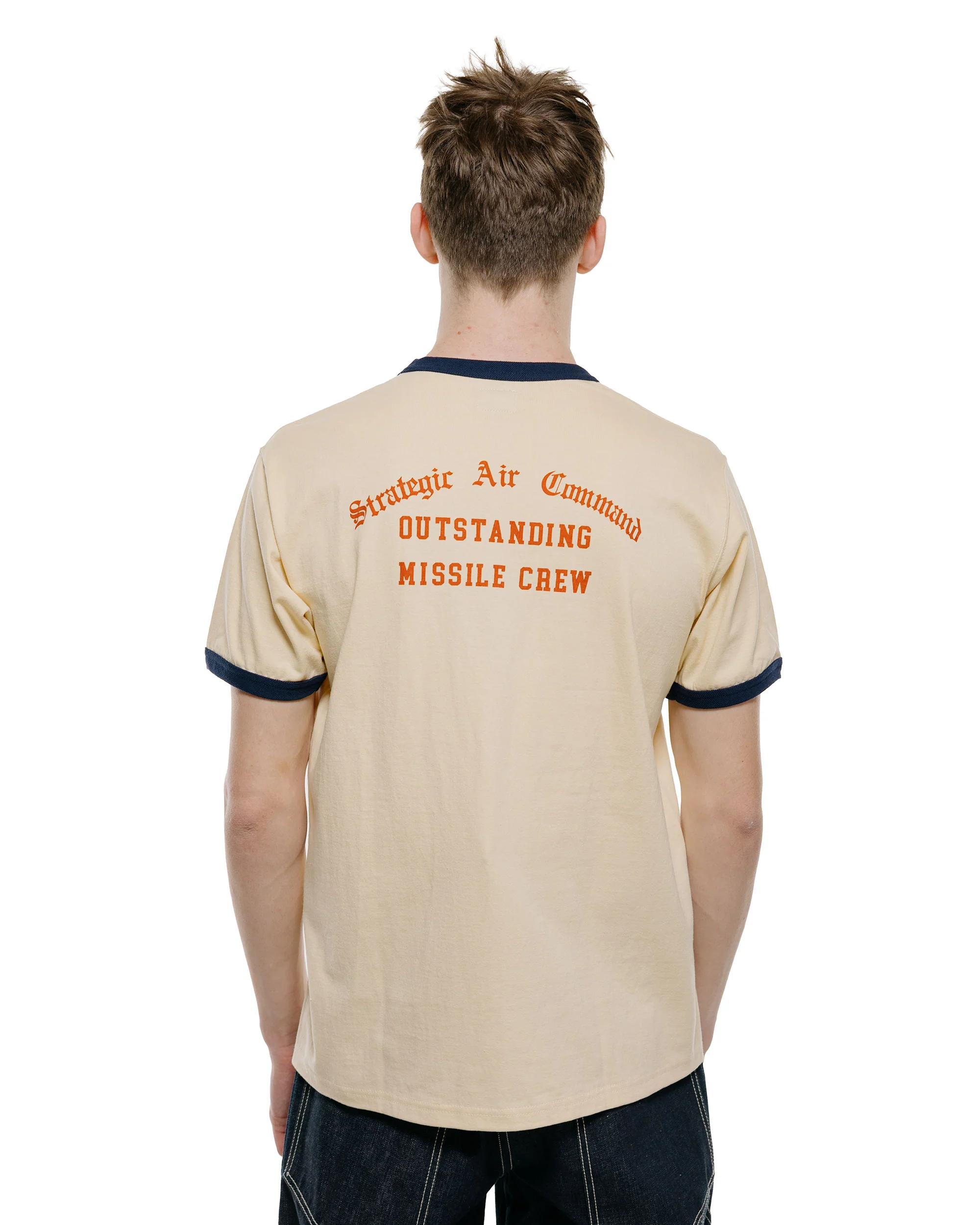 The Real McCoy's MC26013 Military Tee / Strategic Air Commando Ecru/Navy - Image 3