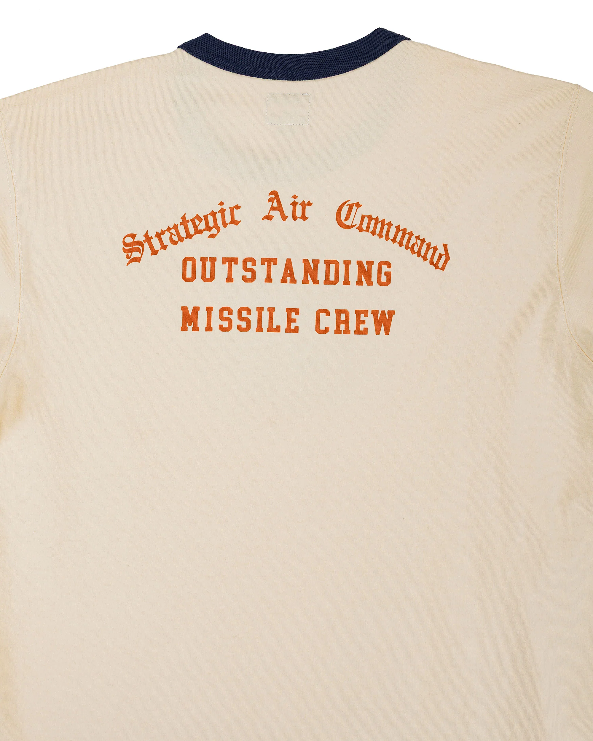 The Real McCoy's MC26013 Military Tee / Strategic Air Commando Ecru/Navy - Image 4