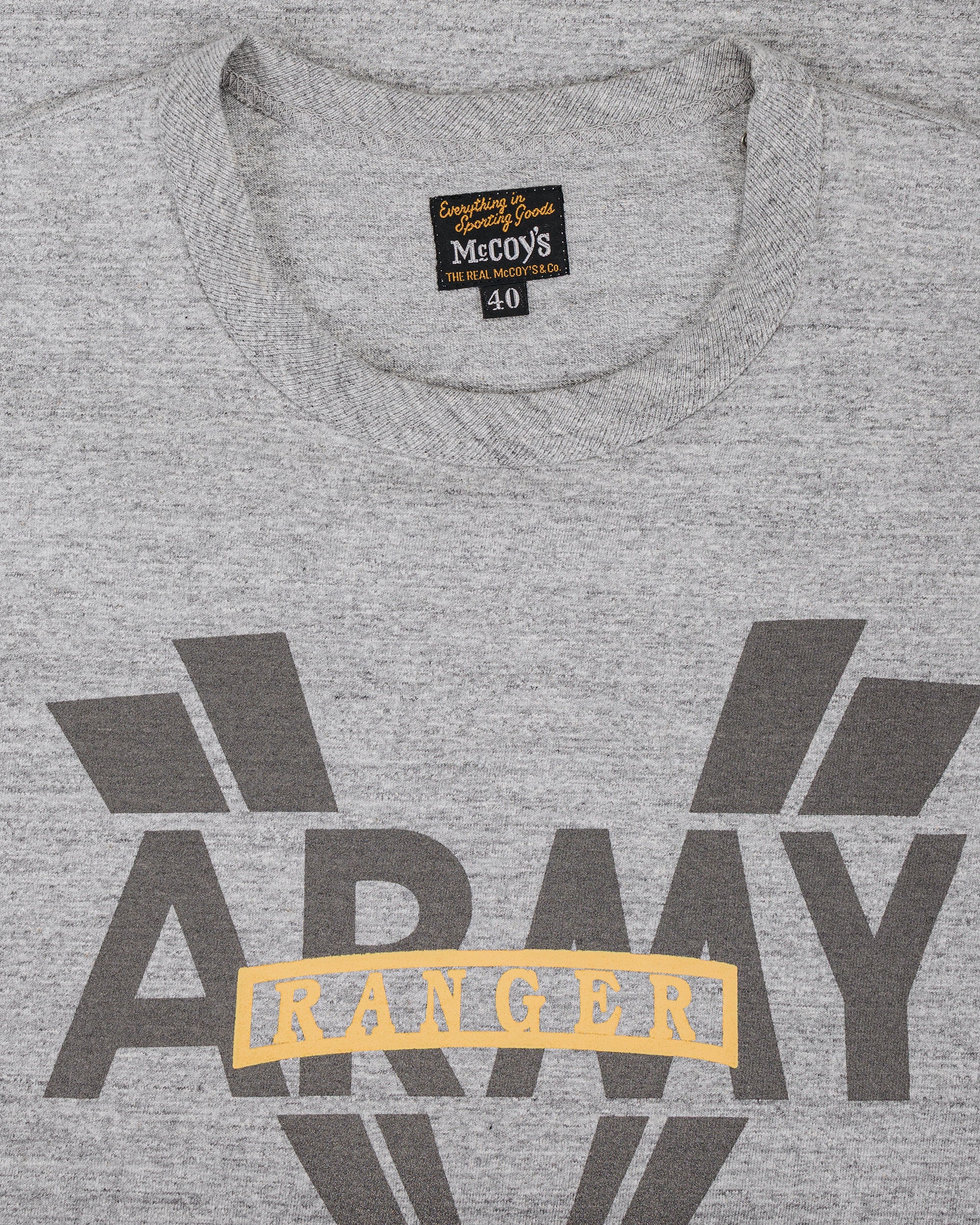 The Real McCoy's MC26017 Military Tee / Army, Ranger Grey - Image 4