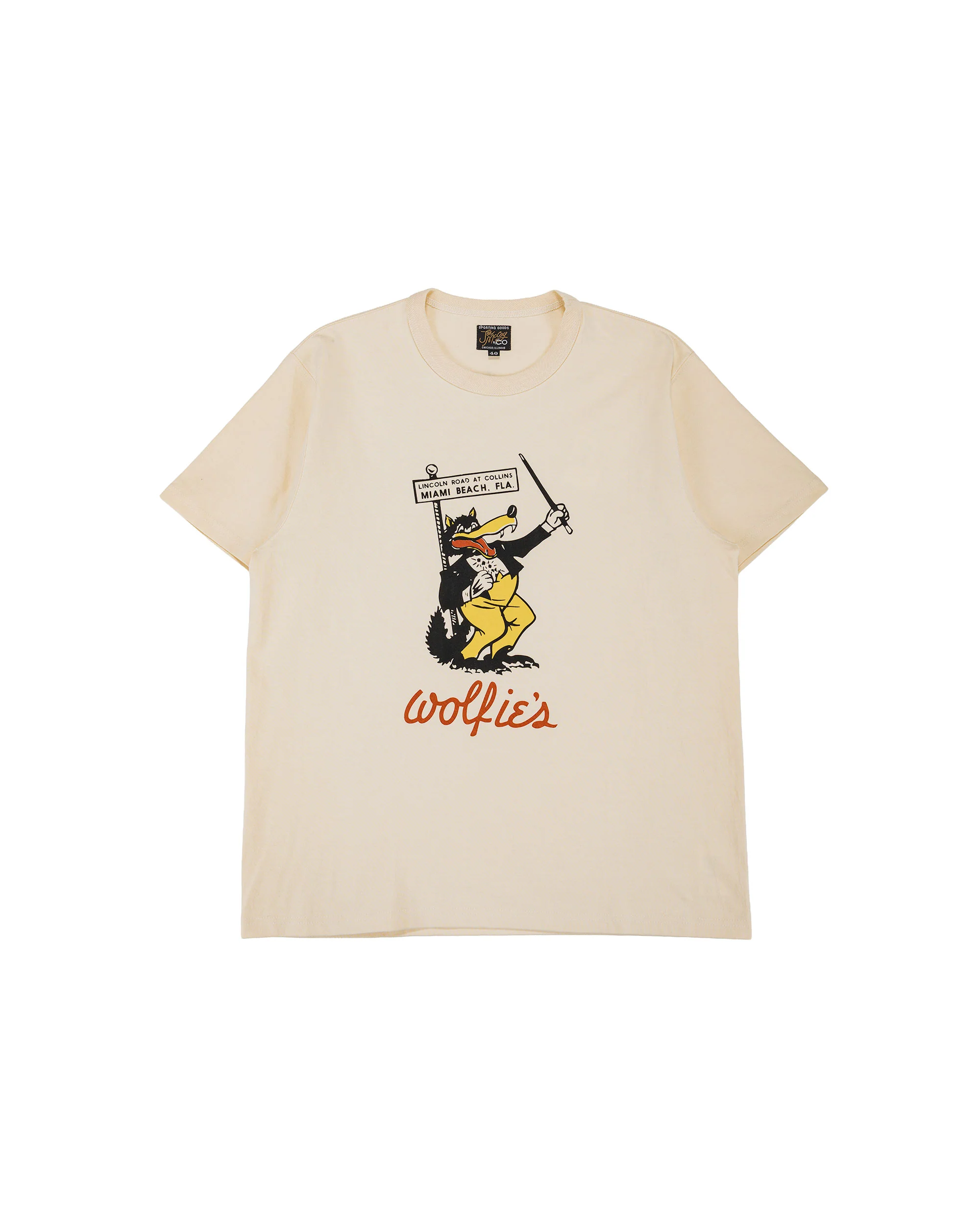 The Real McCoy's MC26022 Joe McCoy Tee / Wolfie's Ecru