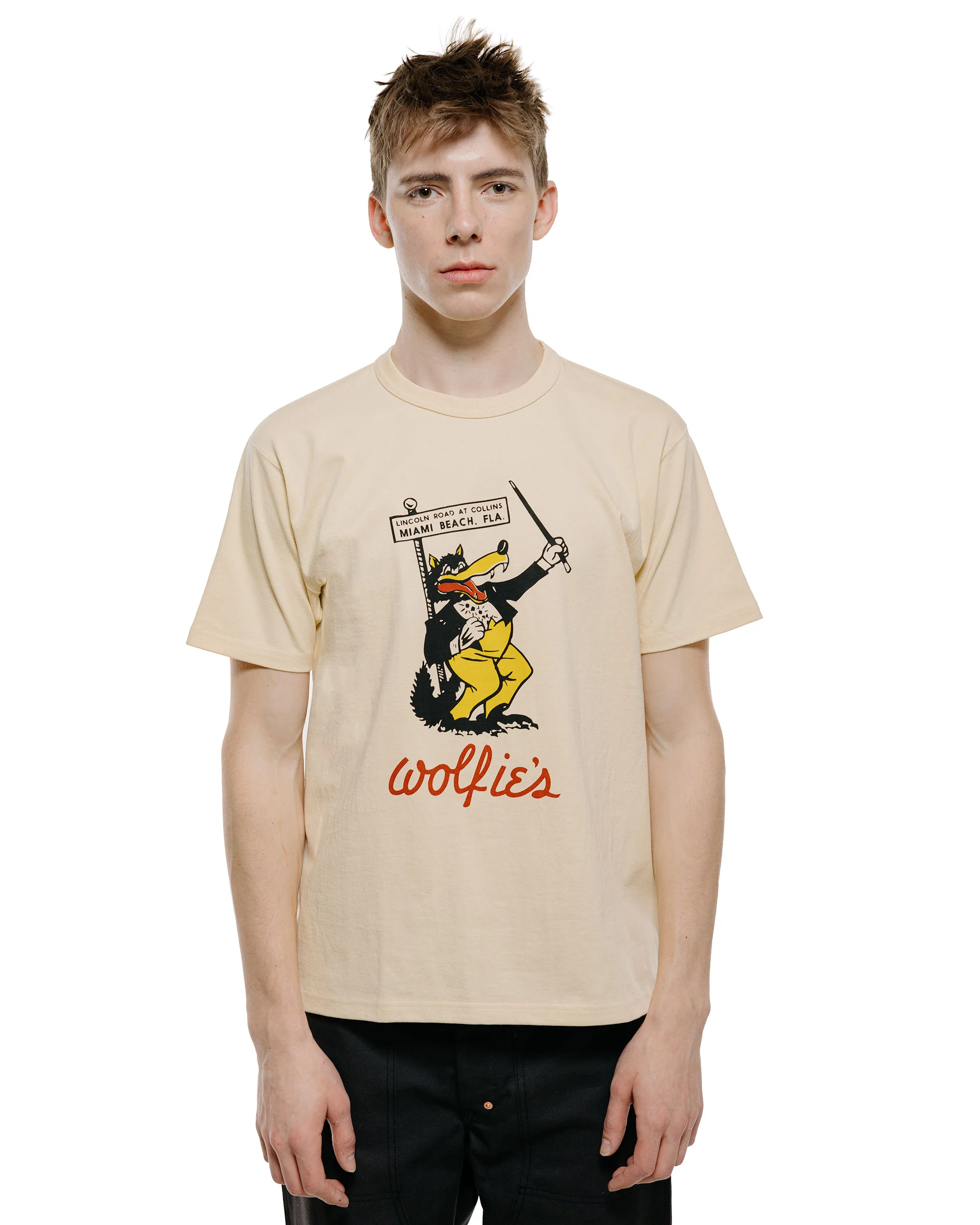 The Real McCoy's MC26022 Joe McCoy Tee / Wolfie's Ecru - Image 2