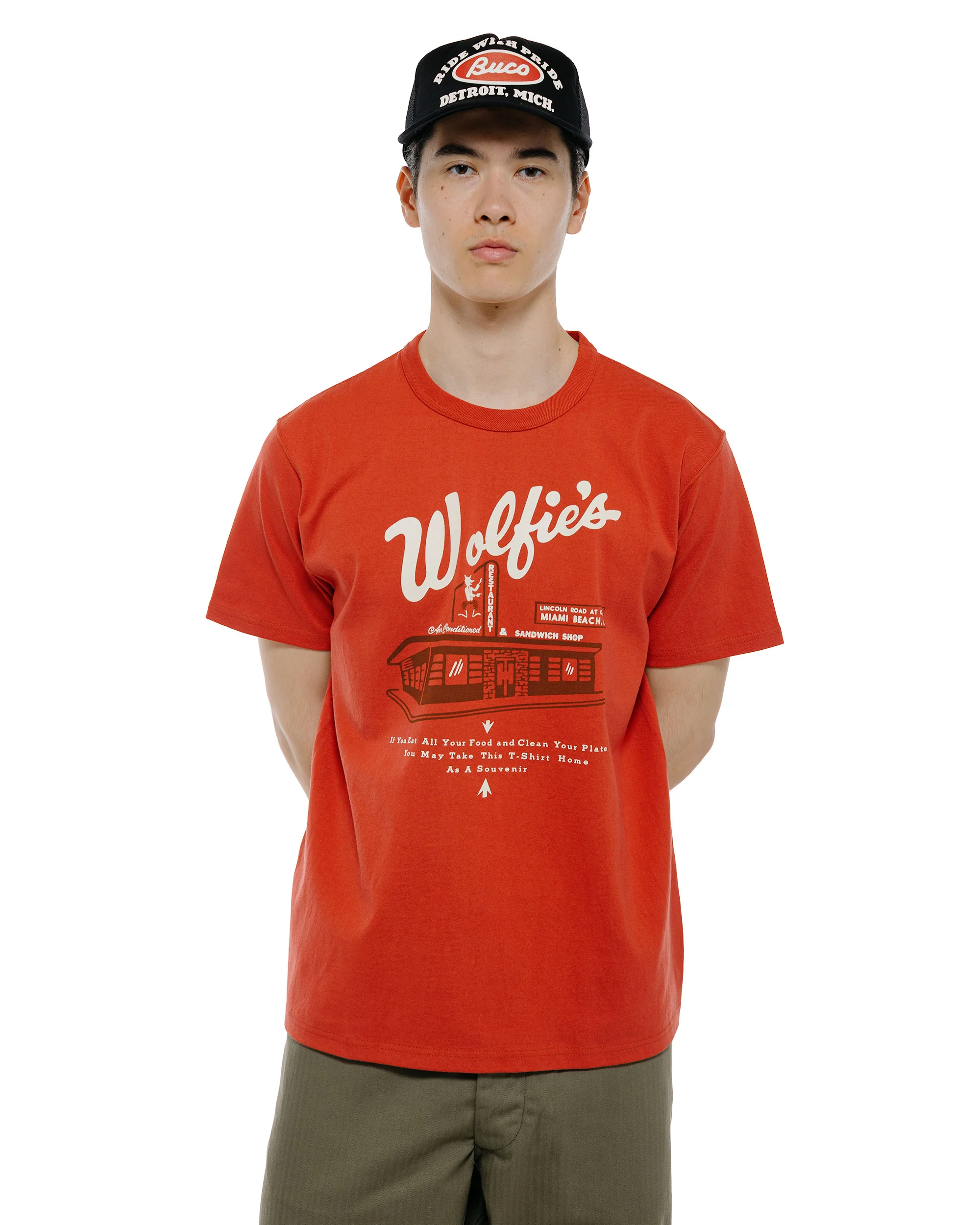 The Real McCoy's MC26039 Joe Mccoy Tee / Where Else But... Wolfie's Cherry - Image 2