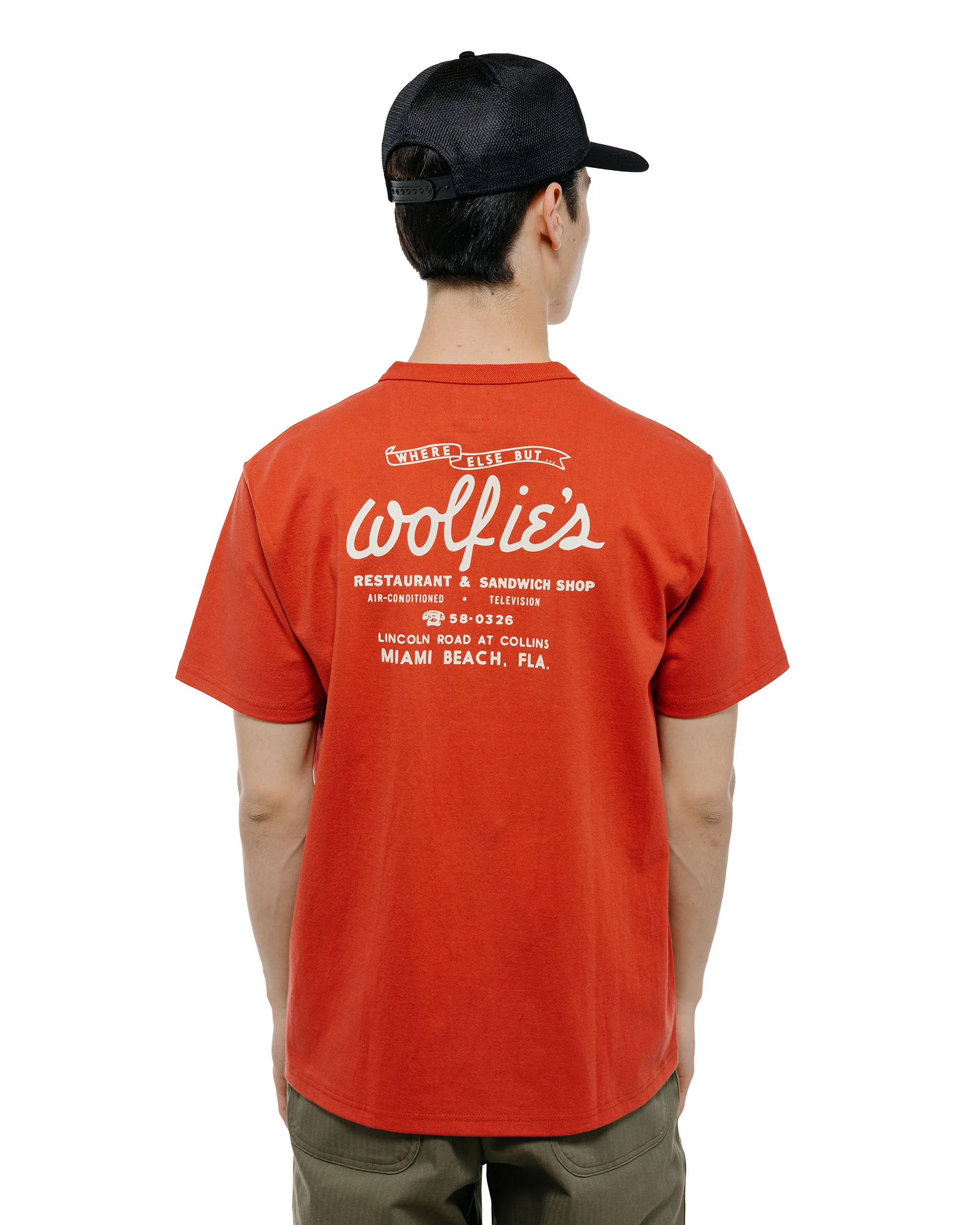 The Real McCoy's MC26039 Joe Mccoy Tee / Where Else But... Wolfie's Cherry - Image 3