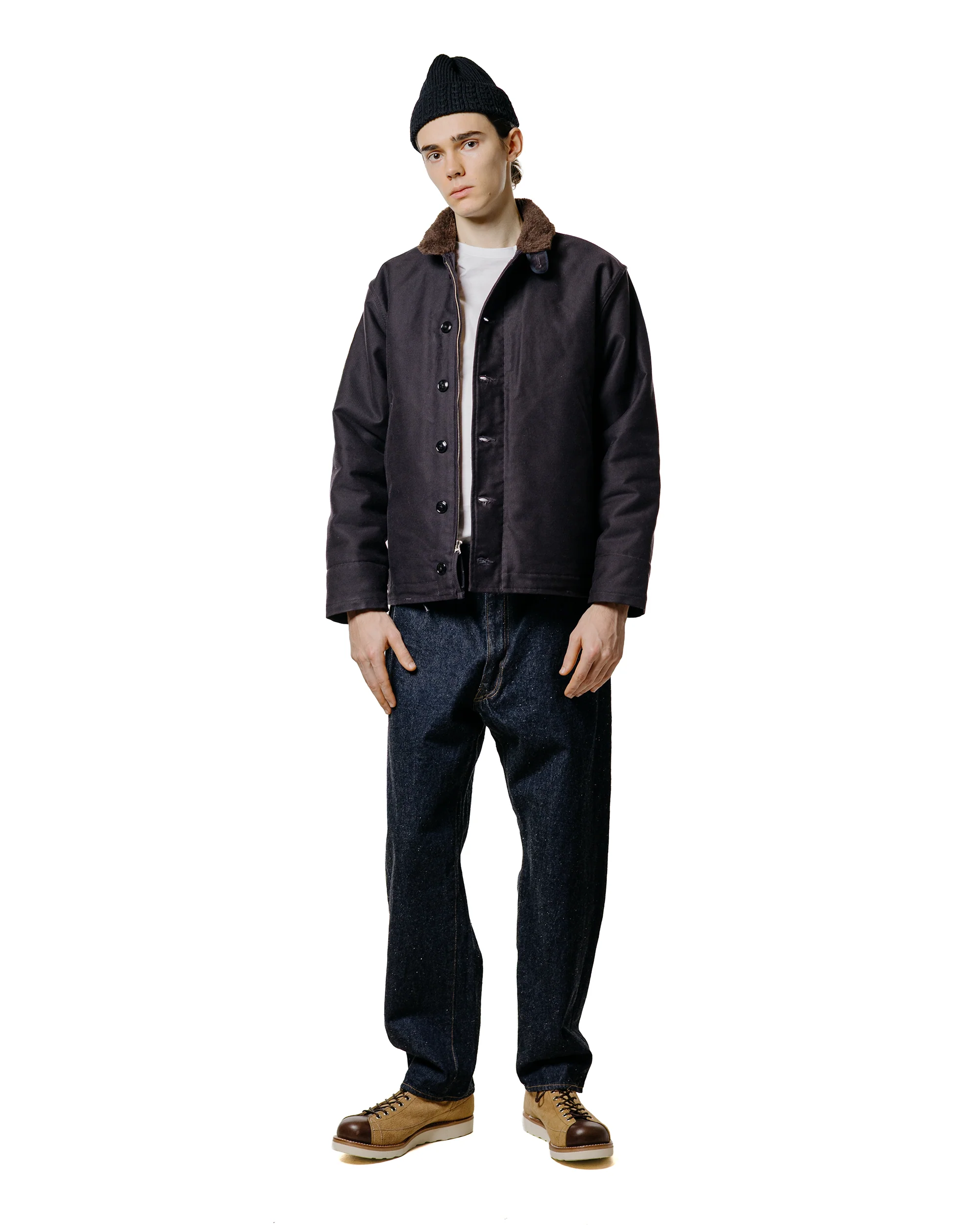 The Real McCoy's MJ21105 N-1 Deck Jacket (Navy) - Image 4