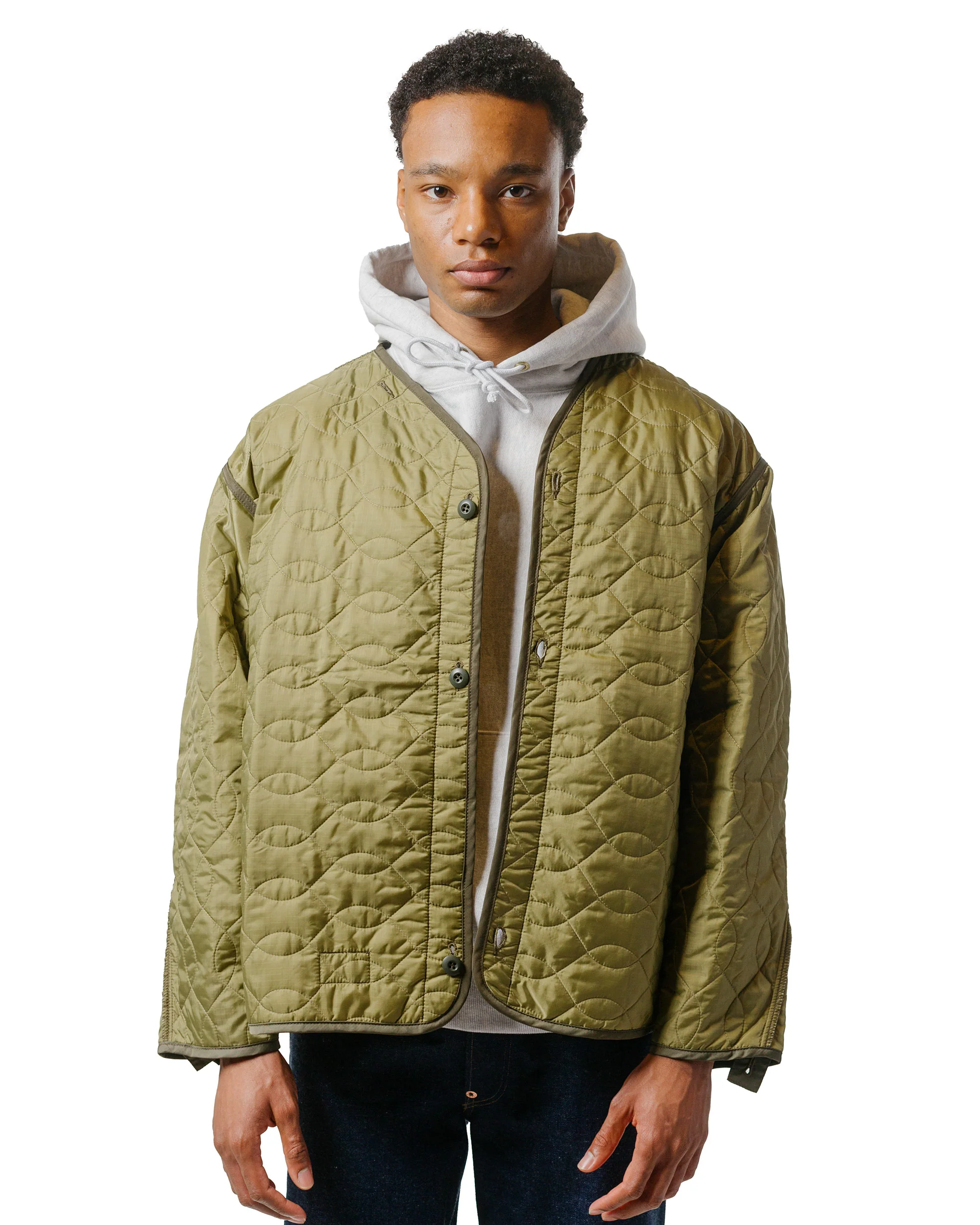 The Real McCoy's MJ21112 Liner, Coat, Man's Field, M-65 Olive - Image 2