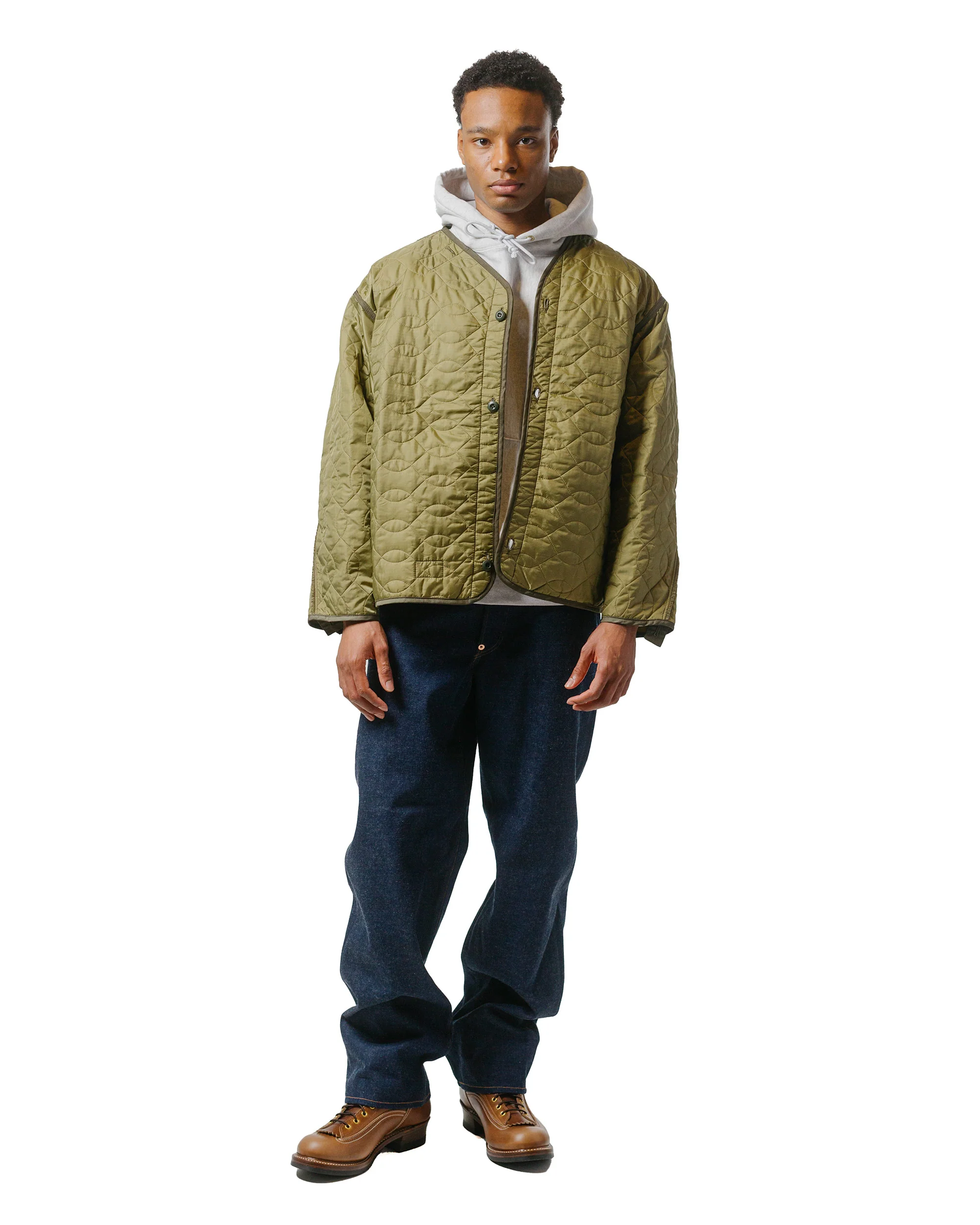 The Real McCoy's MJ21112 Liner, Coat, Man's Field, M-65 Olive - Image 4