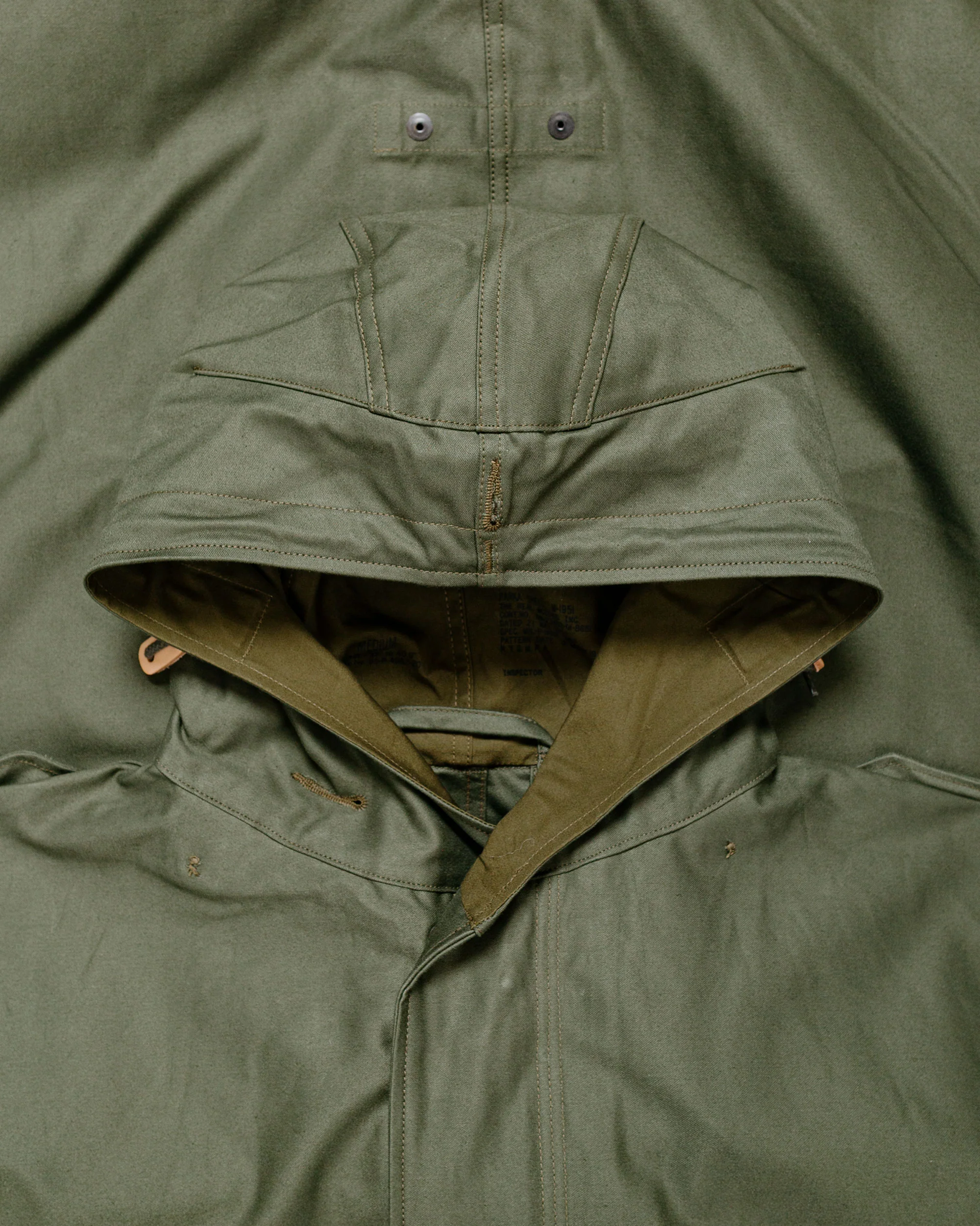 The Real McCoy's MJ22003 Parka-Shell, M-1951 (Model 220) Olive - Image 5