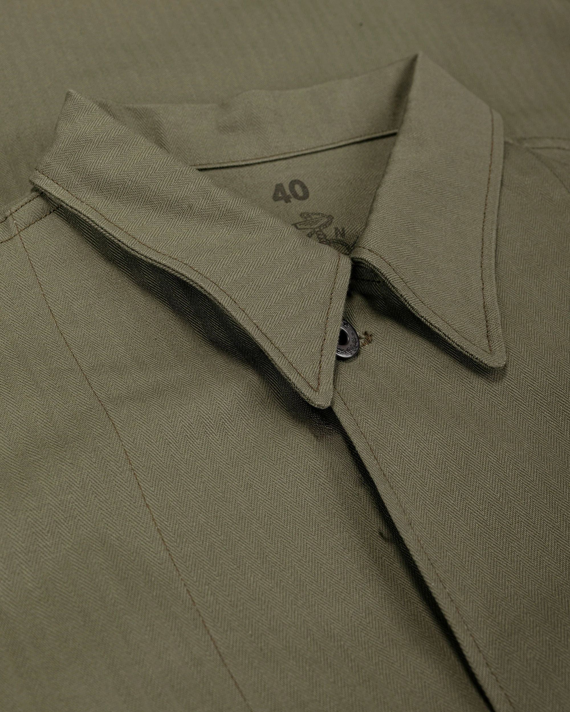 The Real McCoy's MJ22013 U.S.N. Jackets Herringbone Twill Olive - Image 5