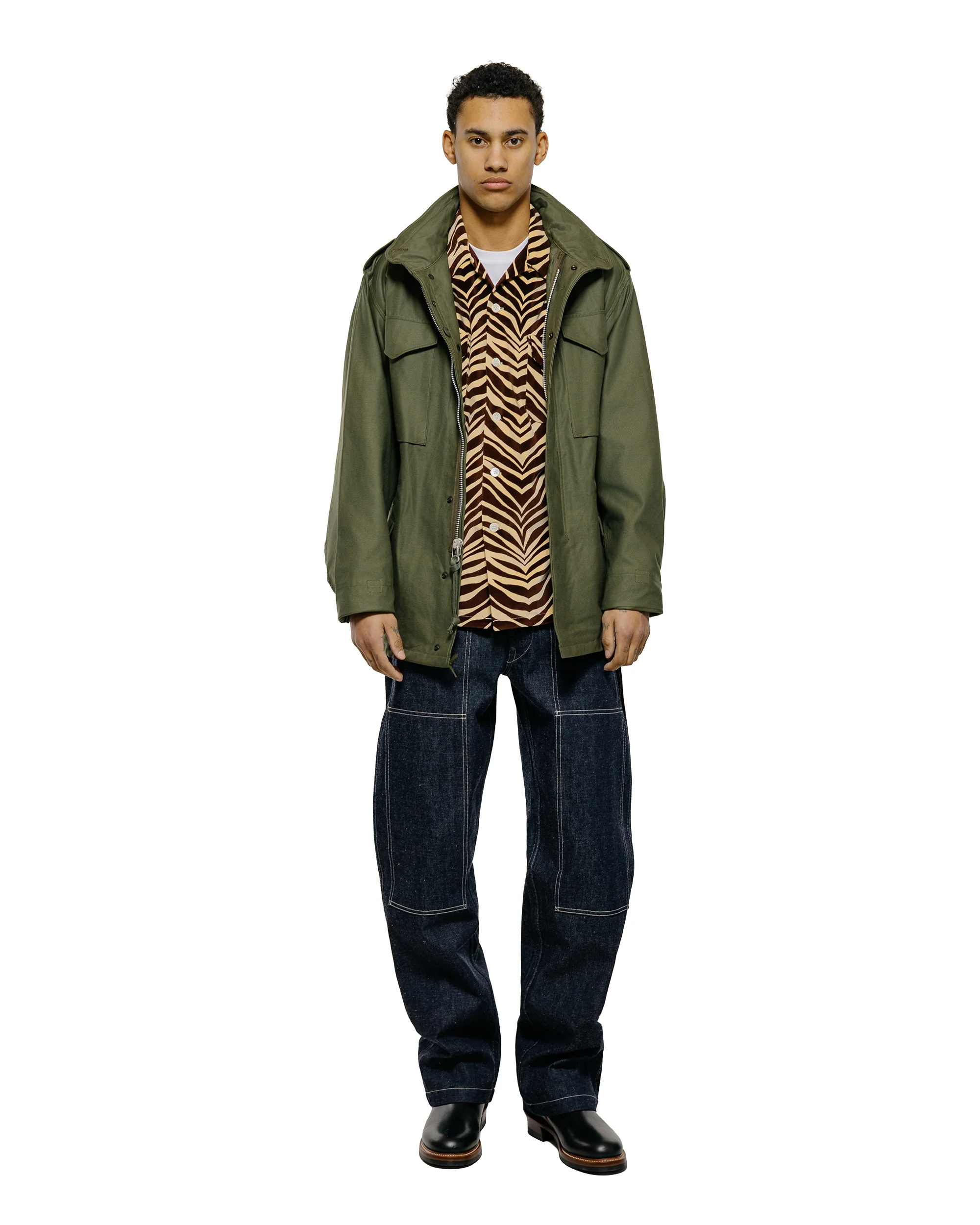 The Real McCoy's MJ22107 Coat, Man's, Field, M-65 Olive - Image 4