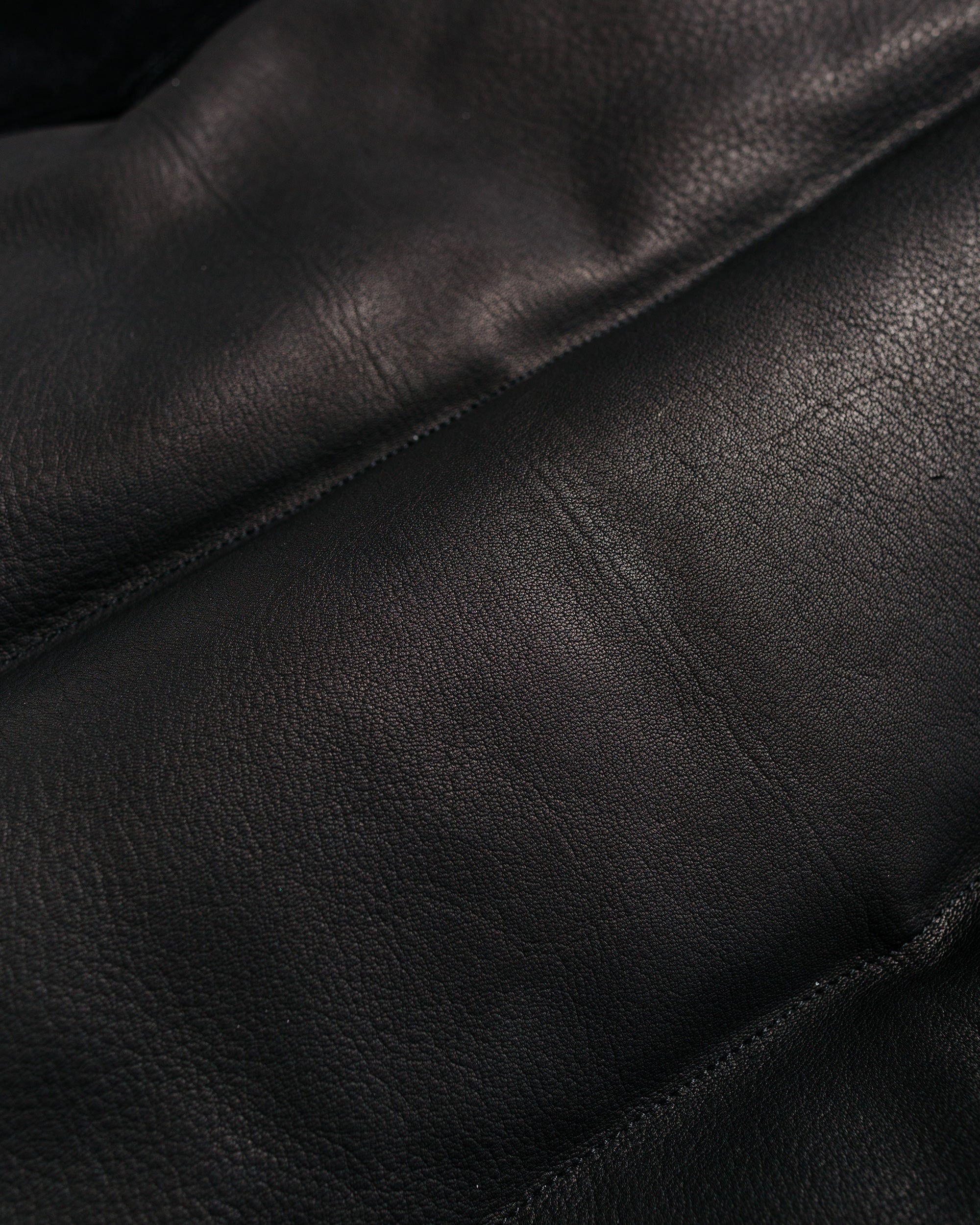 The Real McCoy's MJ22119 Deerskin Down Vest Black - Image 6