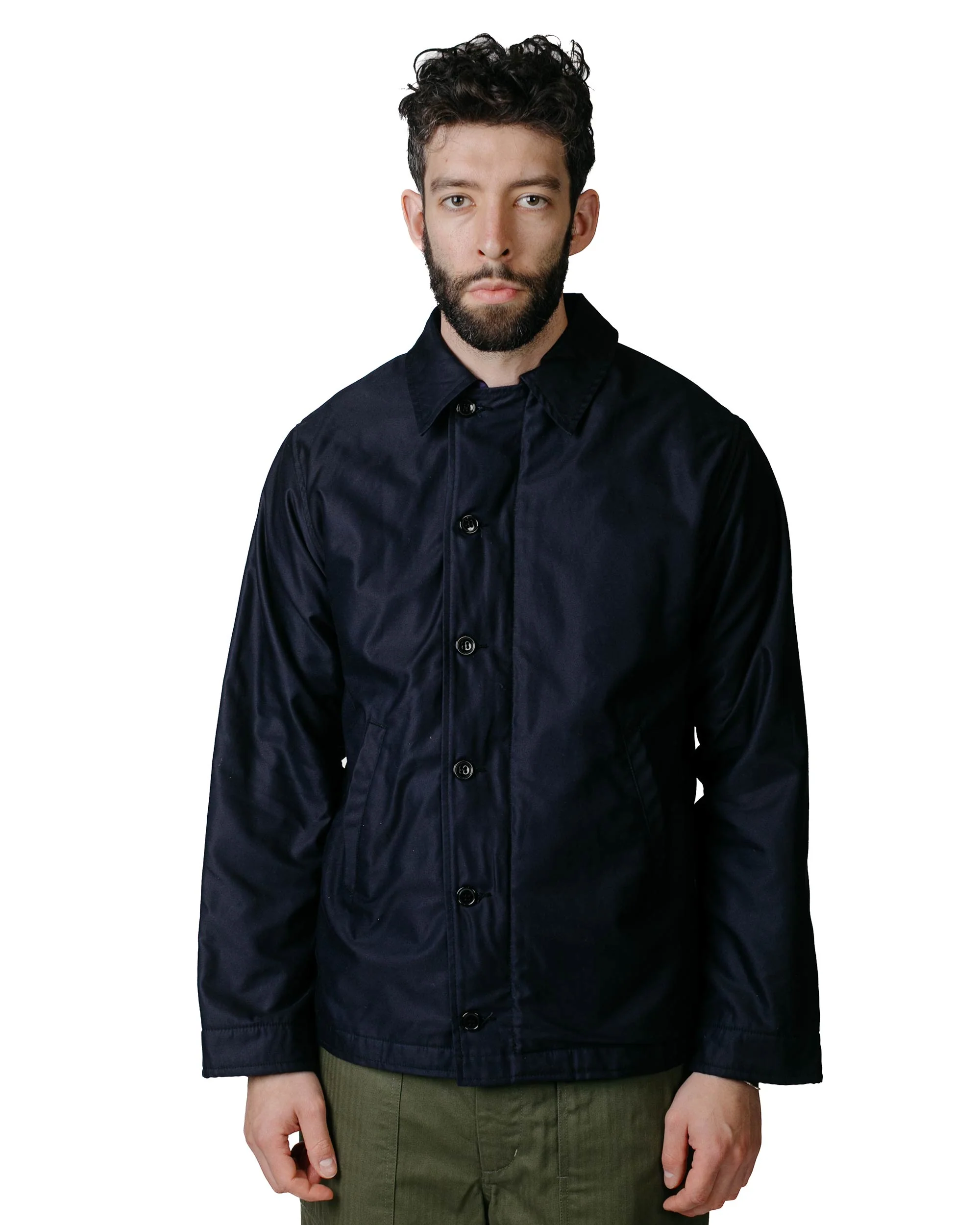 The Real McCoy's MJ23010 U.S. Navy Utility Jacket Navy - Image 2