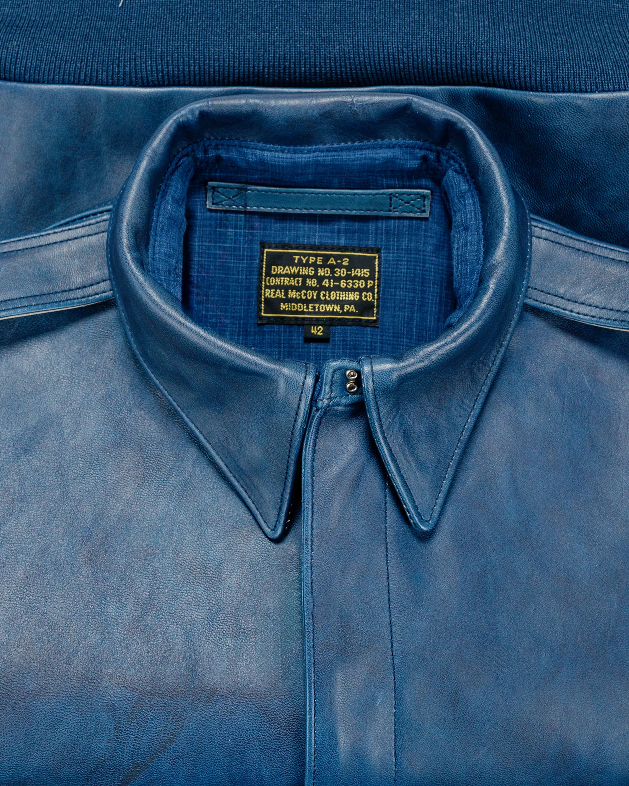 The Real McCoy's MJ23101 Type A-2 / Indigo Dyed Indigo - Image 5
