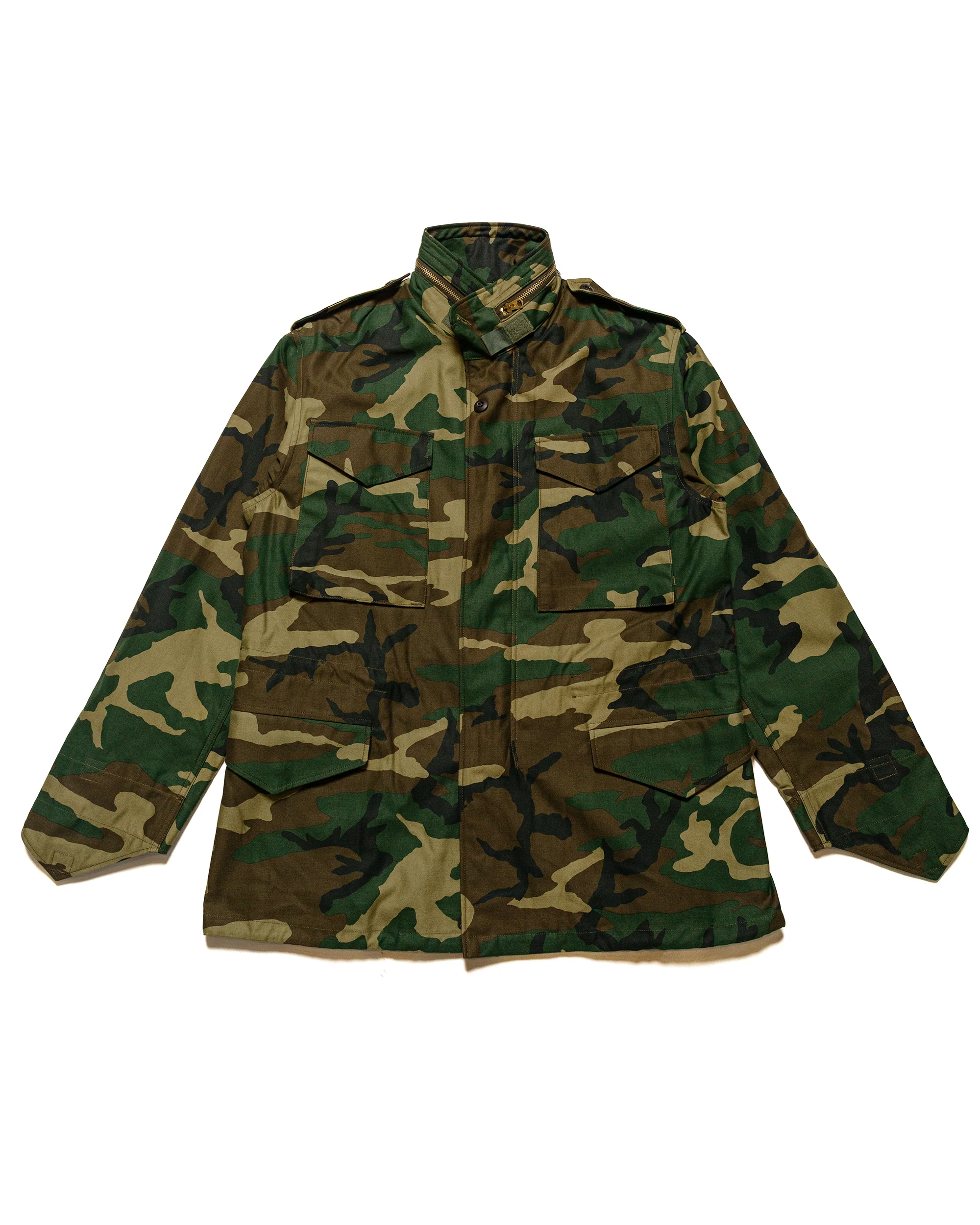 The Real McCoy's MJ23113 Coat, Man's, Field, M-65 / Woodland Olive