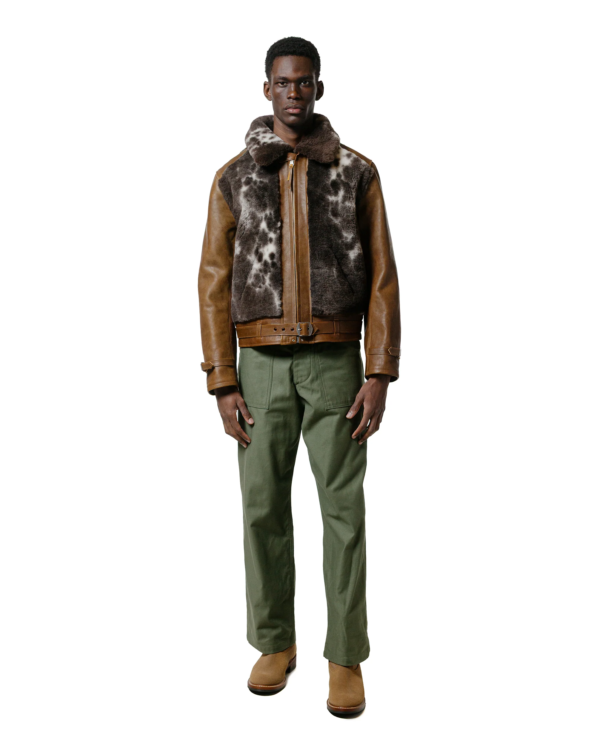 The Real McCoy's MJ23123 Aklak Grizzly Jacket / Brown, Jacob Brown - Image 4