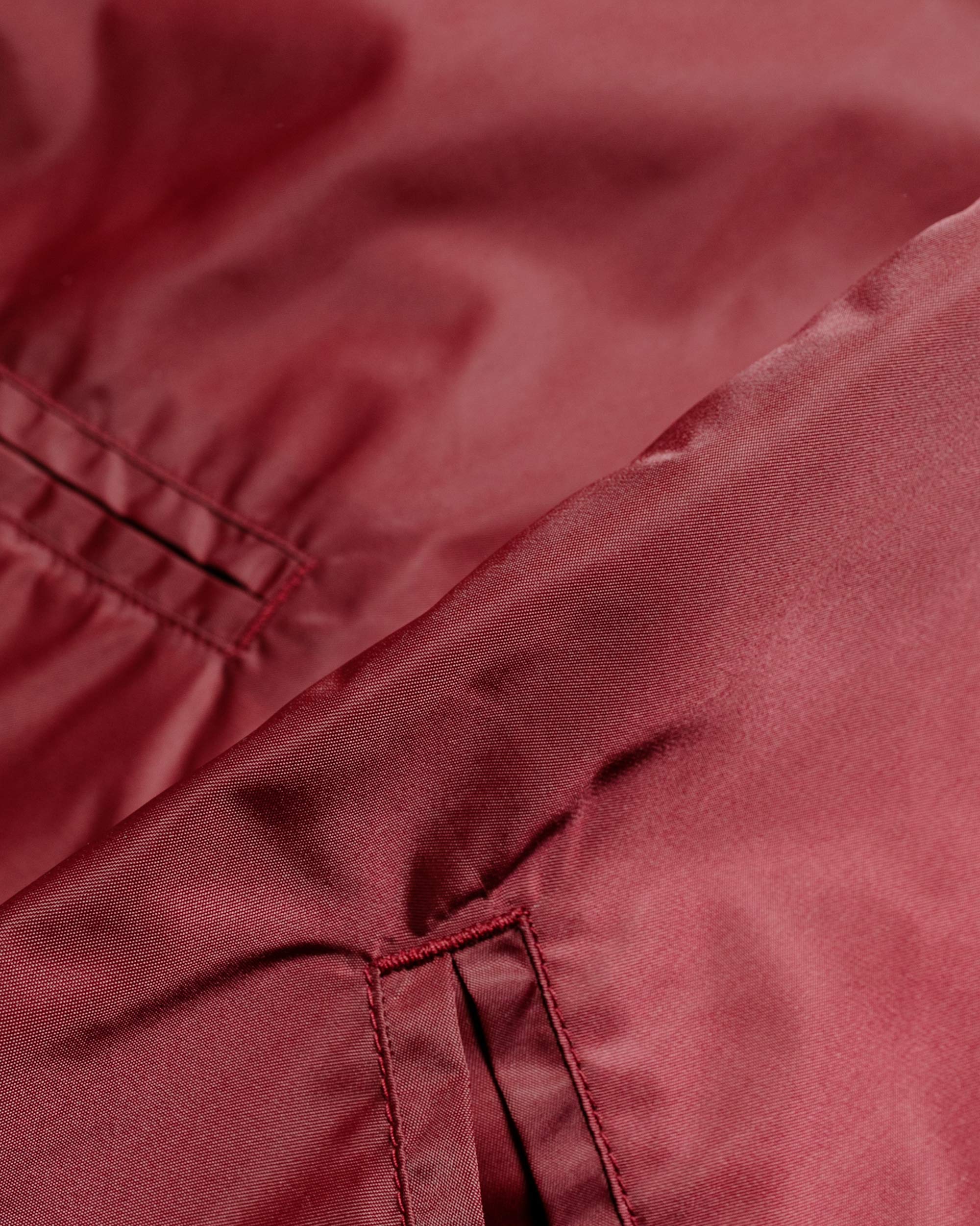 The Real McCoy's MJ24010 Nylon Cotton Lined Coach Jacket Burgundy - Image 5