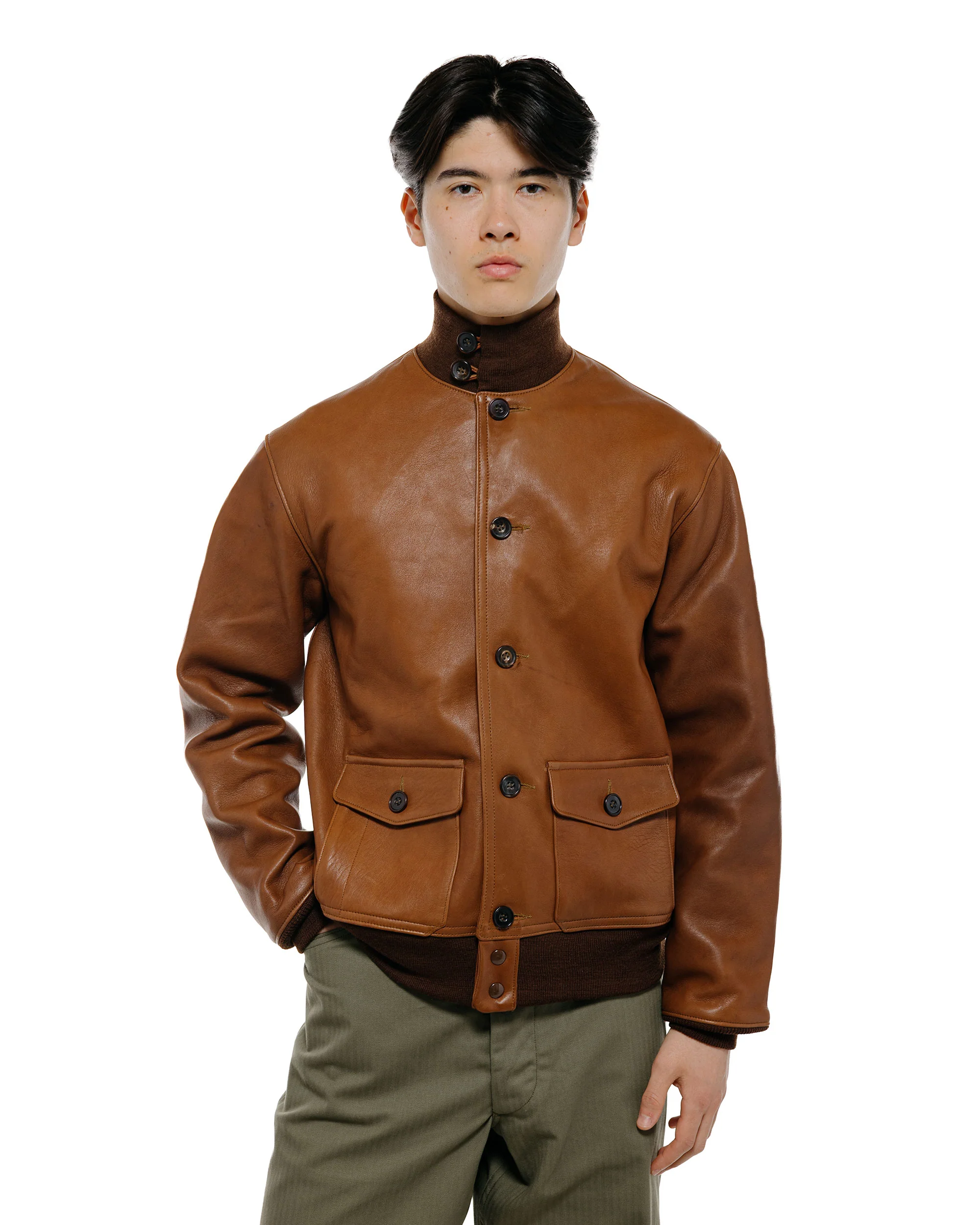 The Real McCoy's MJ24101 Type A-1 Real McCoy Mfg. Co. / Sheepskin Russet Brown - Image 2