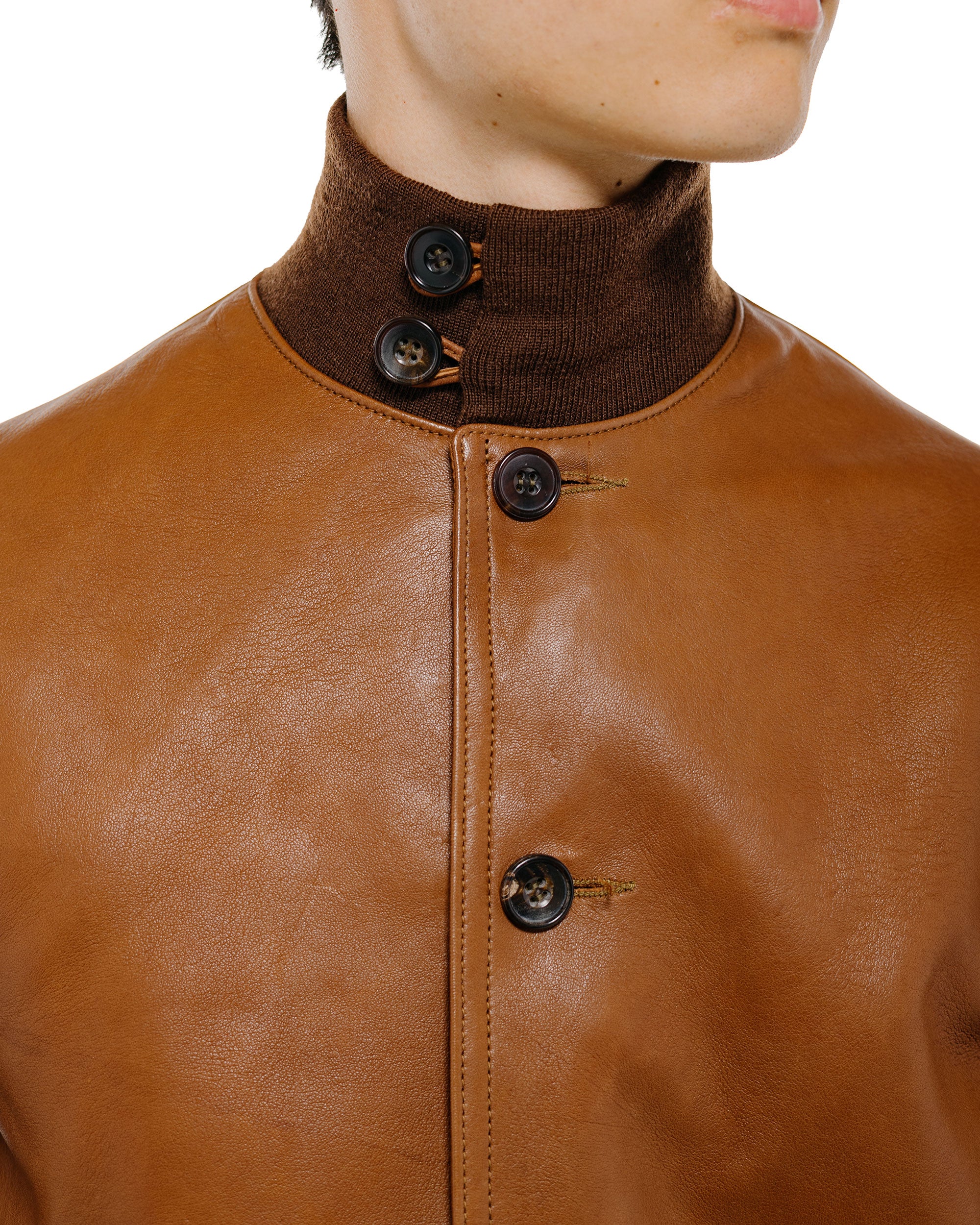 The Real McCoy's MJ24101 Type A-1 Real McCoy Mfg. Co. / Sheepskin Russet Brown - Image 3