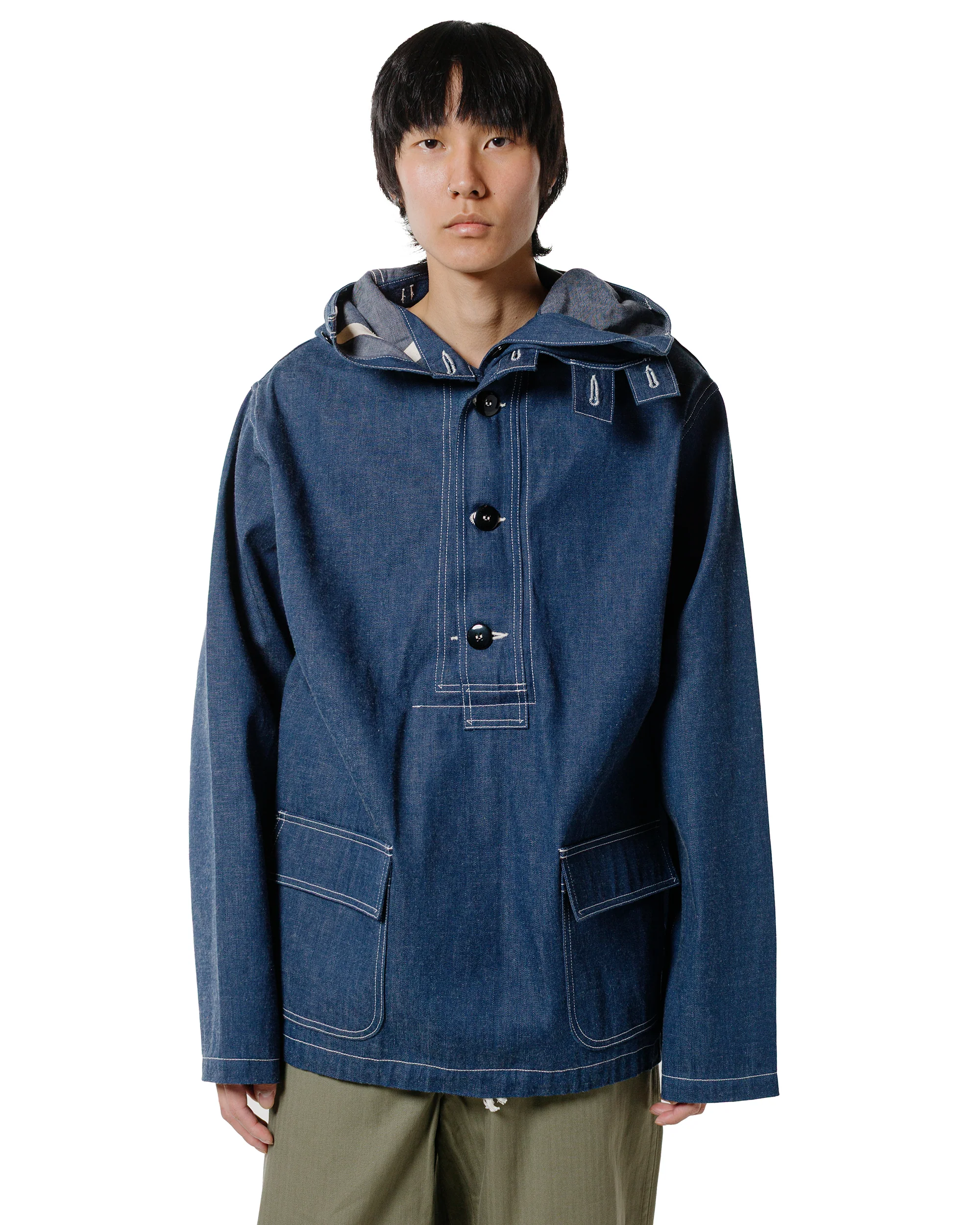 The Real McCoy's MJ24107 U.S. Navy Denim Parka Indigo - Image 2