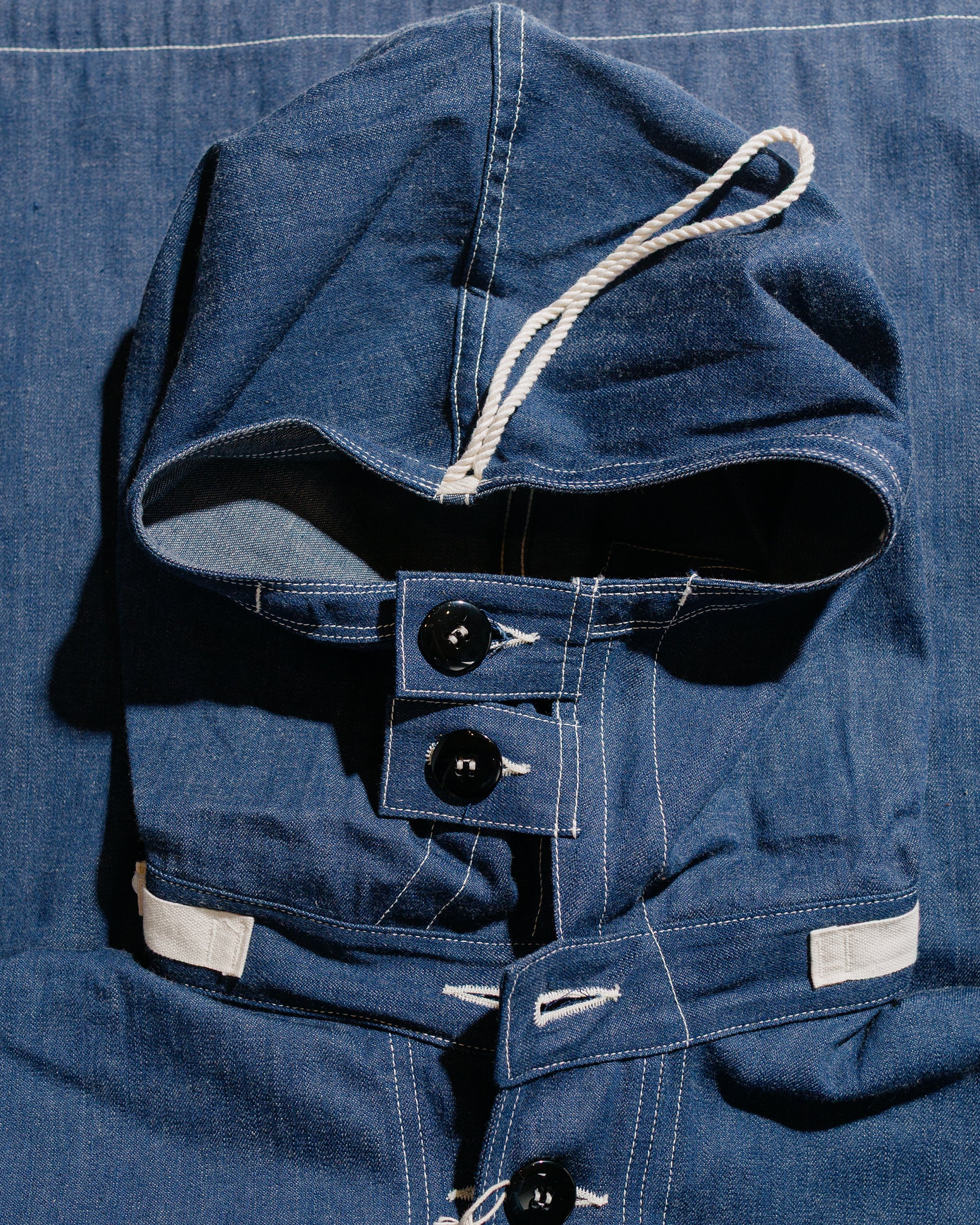 The Real McCoy's MJ24107 U.S. Navy Denim Parka Indigo - Image 5
