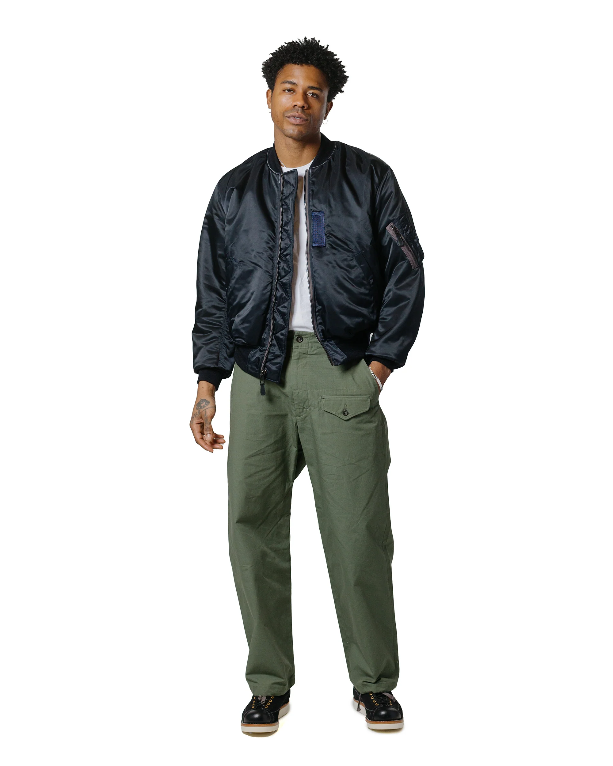 The Real McCoy's MJ24113 Type B-15C Real McCoy Mfg. Co. (Modified) Navy - Image 4