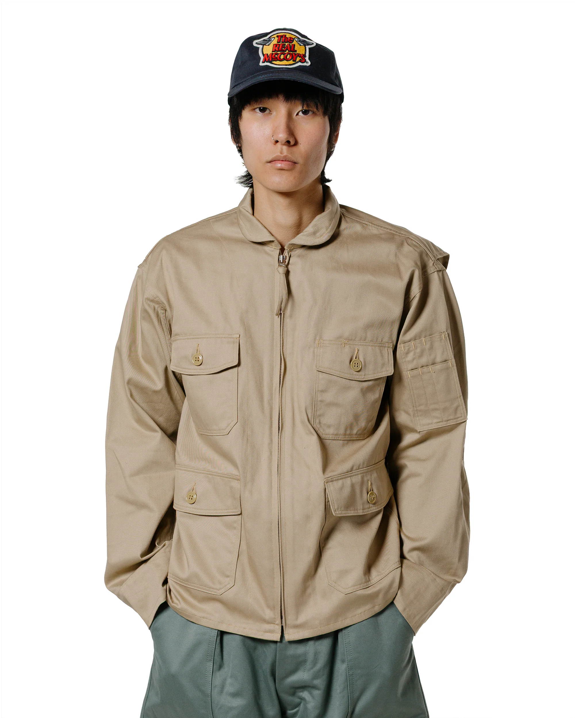 The Real McCoy's MJ25006 MIL-J-7758A Real McCoy Mfg. Co. Khaki - Image 2