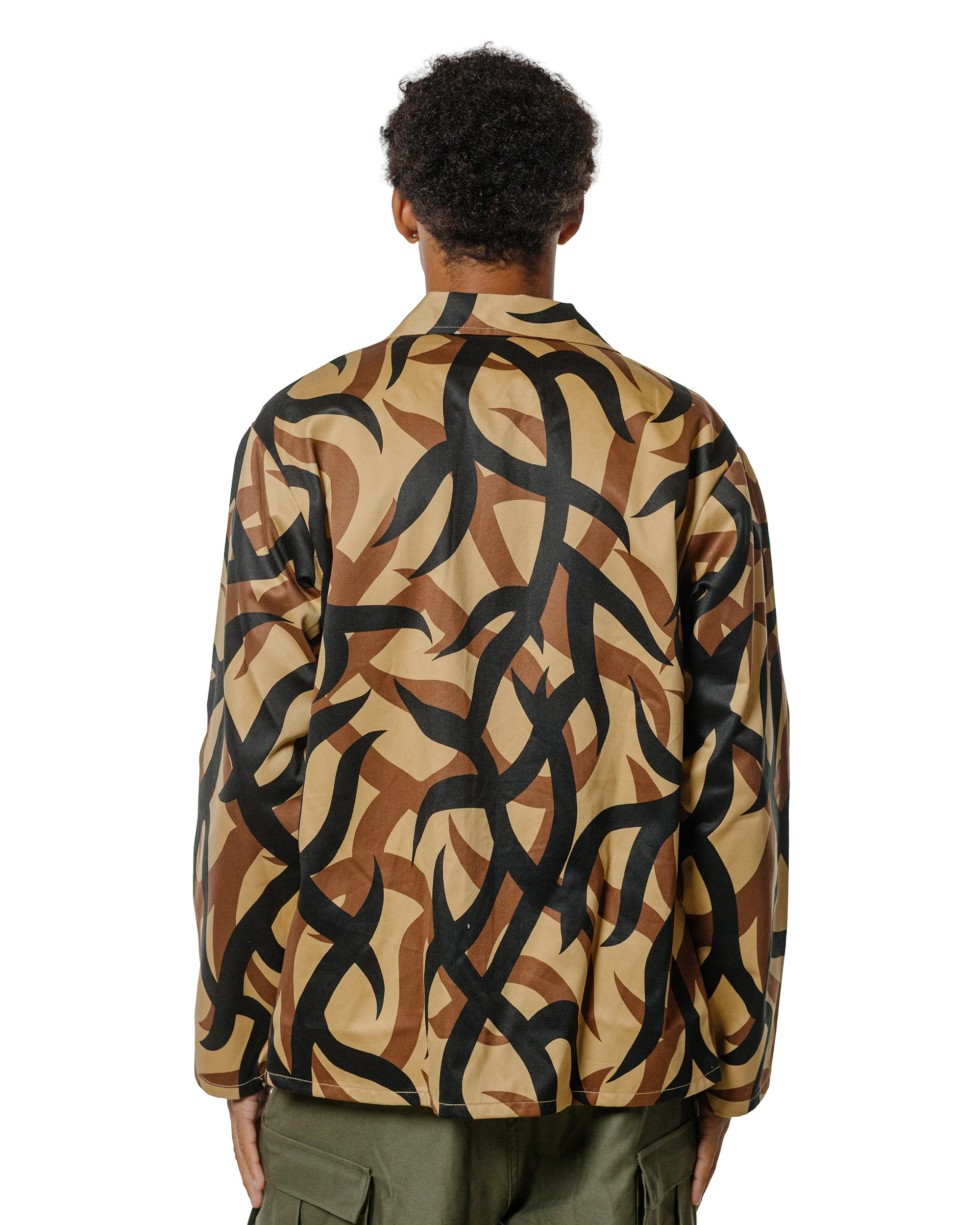 The Real McCoy's MJ25013 Tribal Camouflage Combat Jacket Beige - Image 3