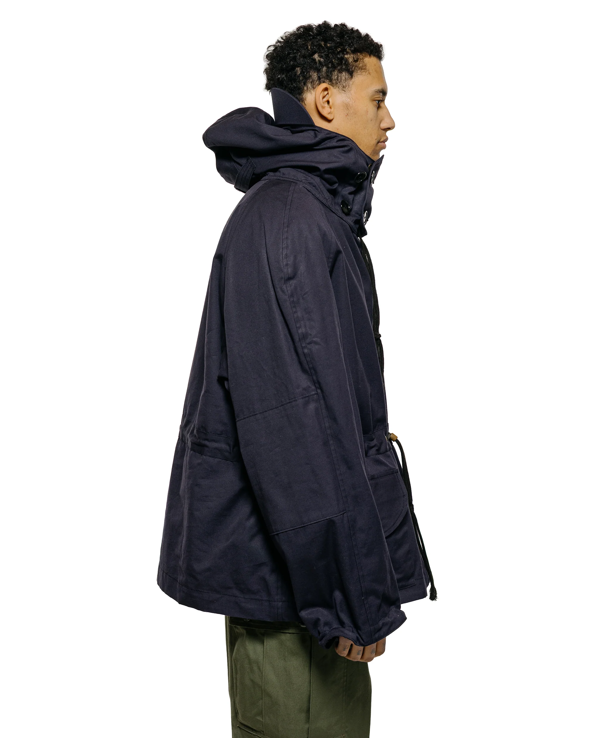 The Real McCoy's MJ25101 Royal Navy Windproof Deck Smock, 1st Pattern Cotton Jacket Navy - Image 3