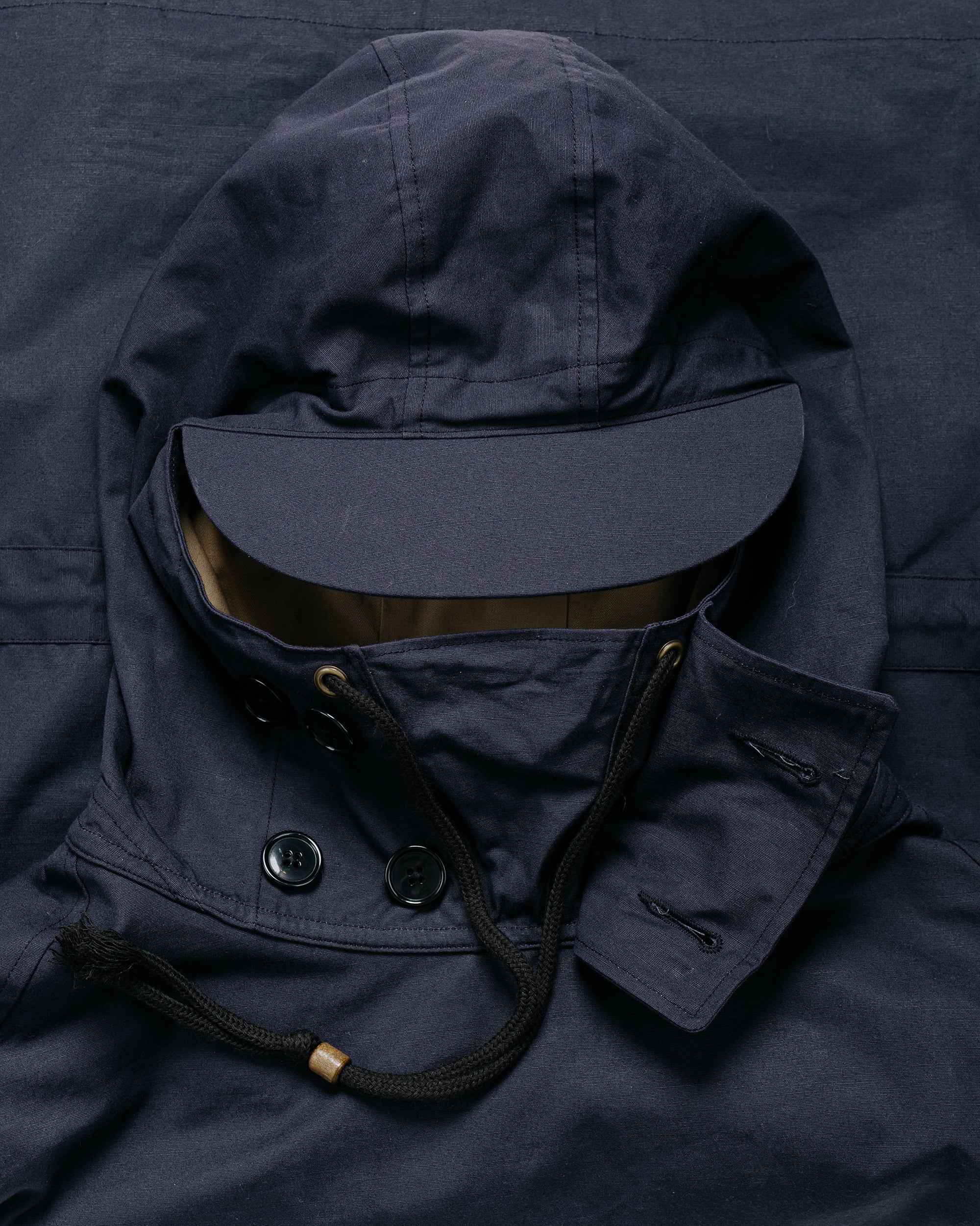 The Real McCoy's MJ25101 Royal Navy Windproof Deck Smock, 1st Pattern Cotton Jacket Navy - Image 6
