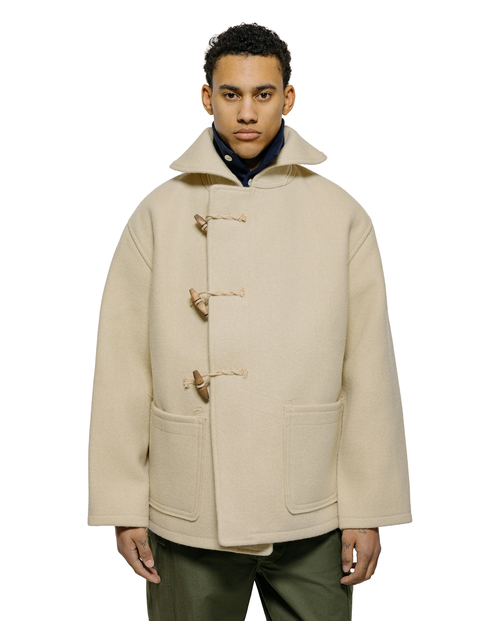The Real McCoy's MJ25102 WWII British Fearnought Duffle Coat, ARP Ecru - Image 2