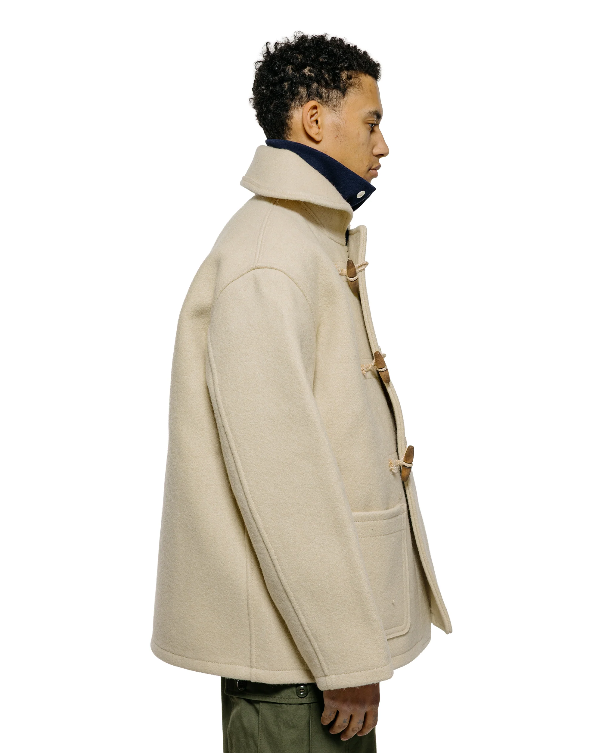 The Real McCoy's MJ25102 WWII British Fearnought Duffle Coat, ARP Ecru - Image 3