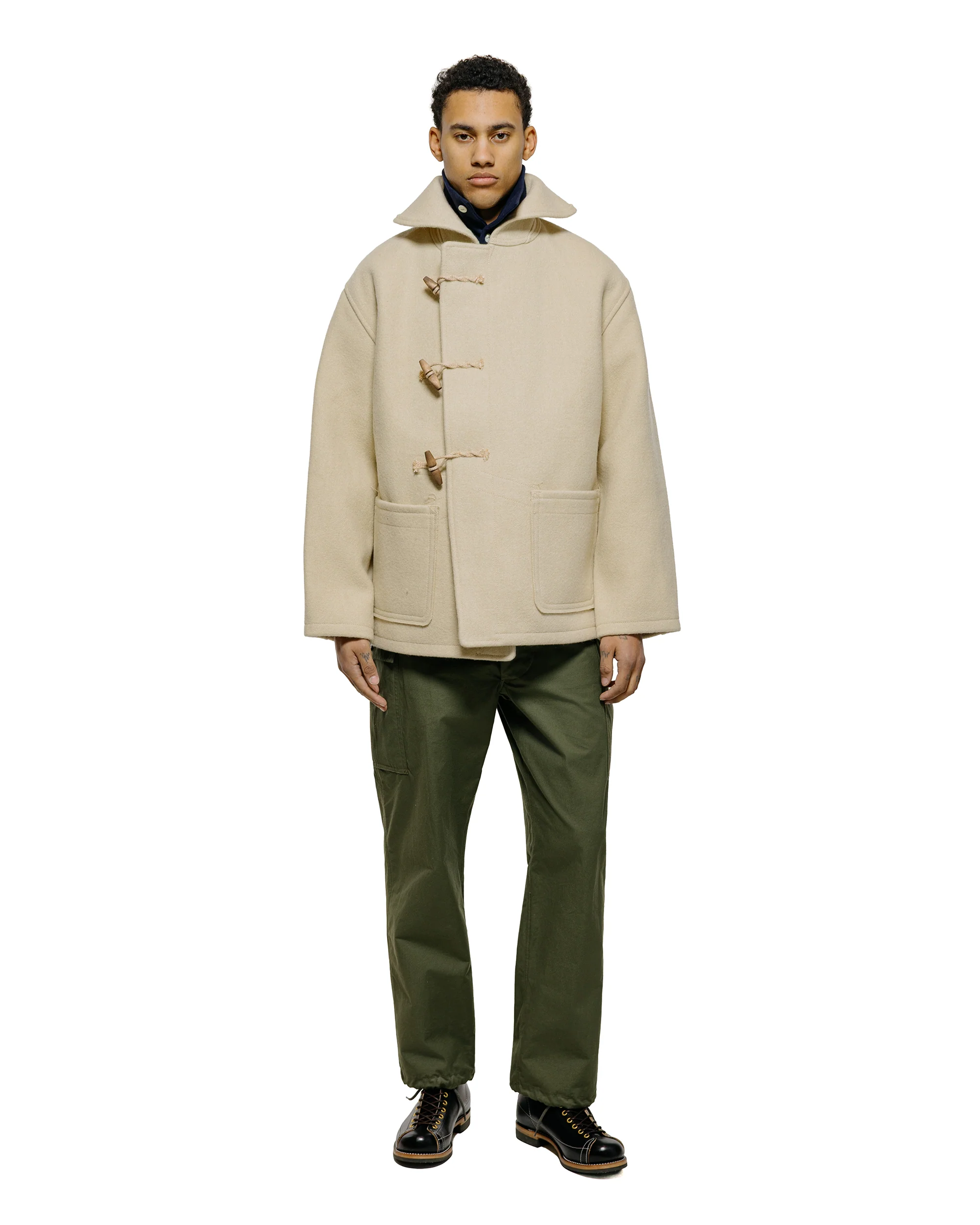 The Real McCoy's MJ25102 WWII British Fearnought Duffle Coat, ARP Ecru - Image 5