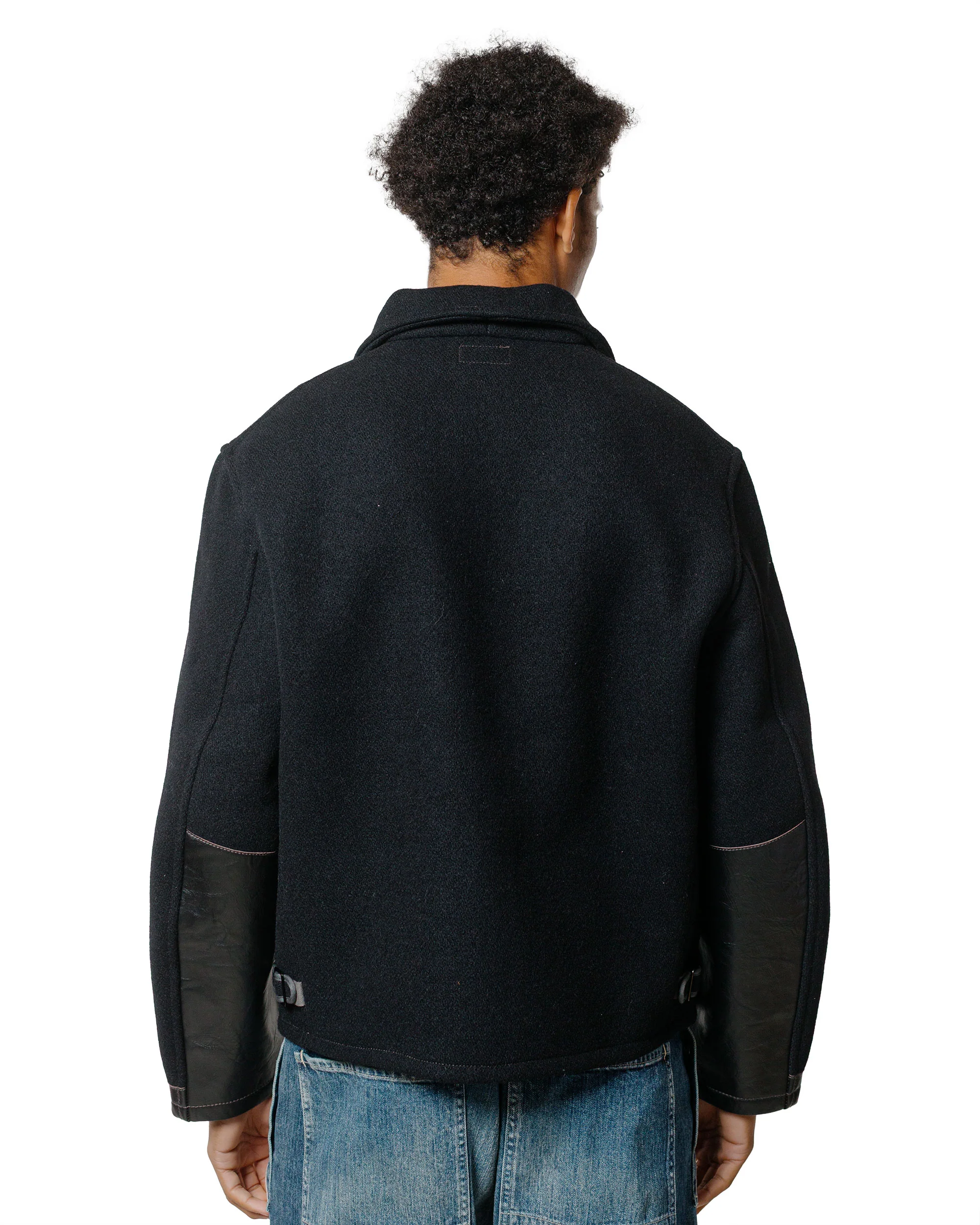 The Real McCoy's MJ25111 Wool Field Sports Jacket Black - Image 3