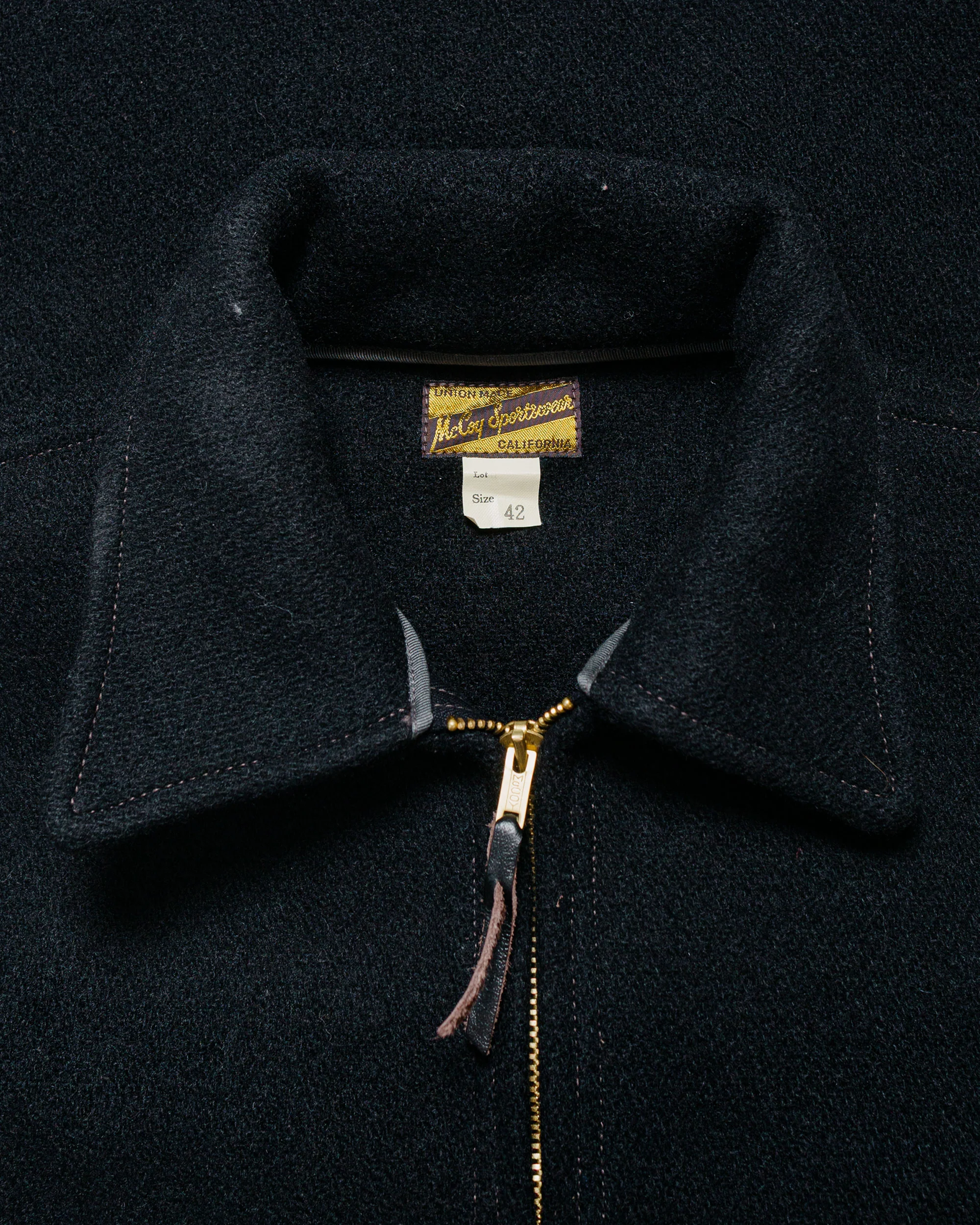 The Real McCoy's MJ25111 Wool Field Sports Jacket Black - Image 5