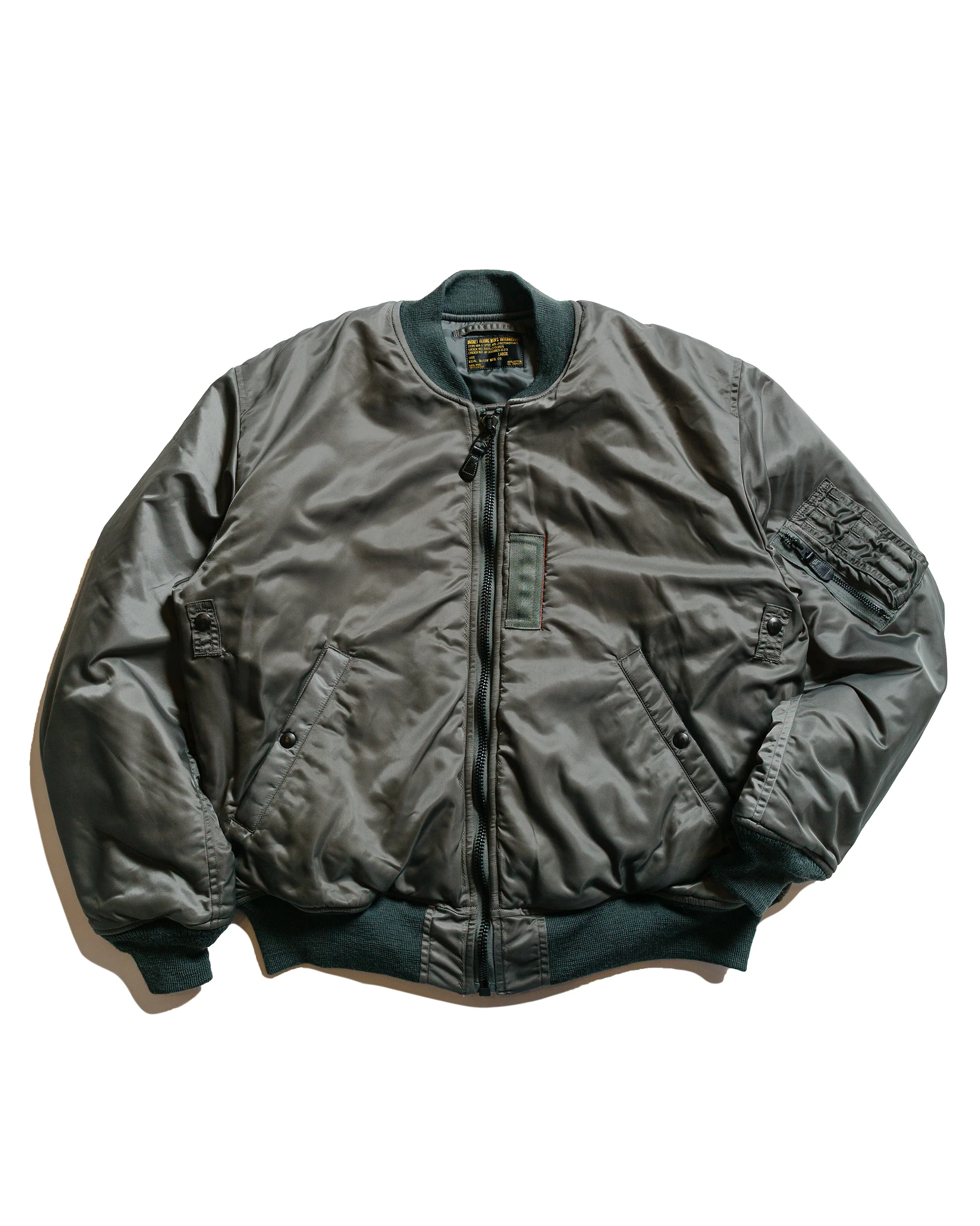 The Real McCoy's MJ25112 Type MA-1 Real McFoy Mfg. Co. Sage Green