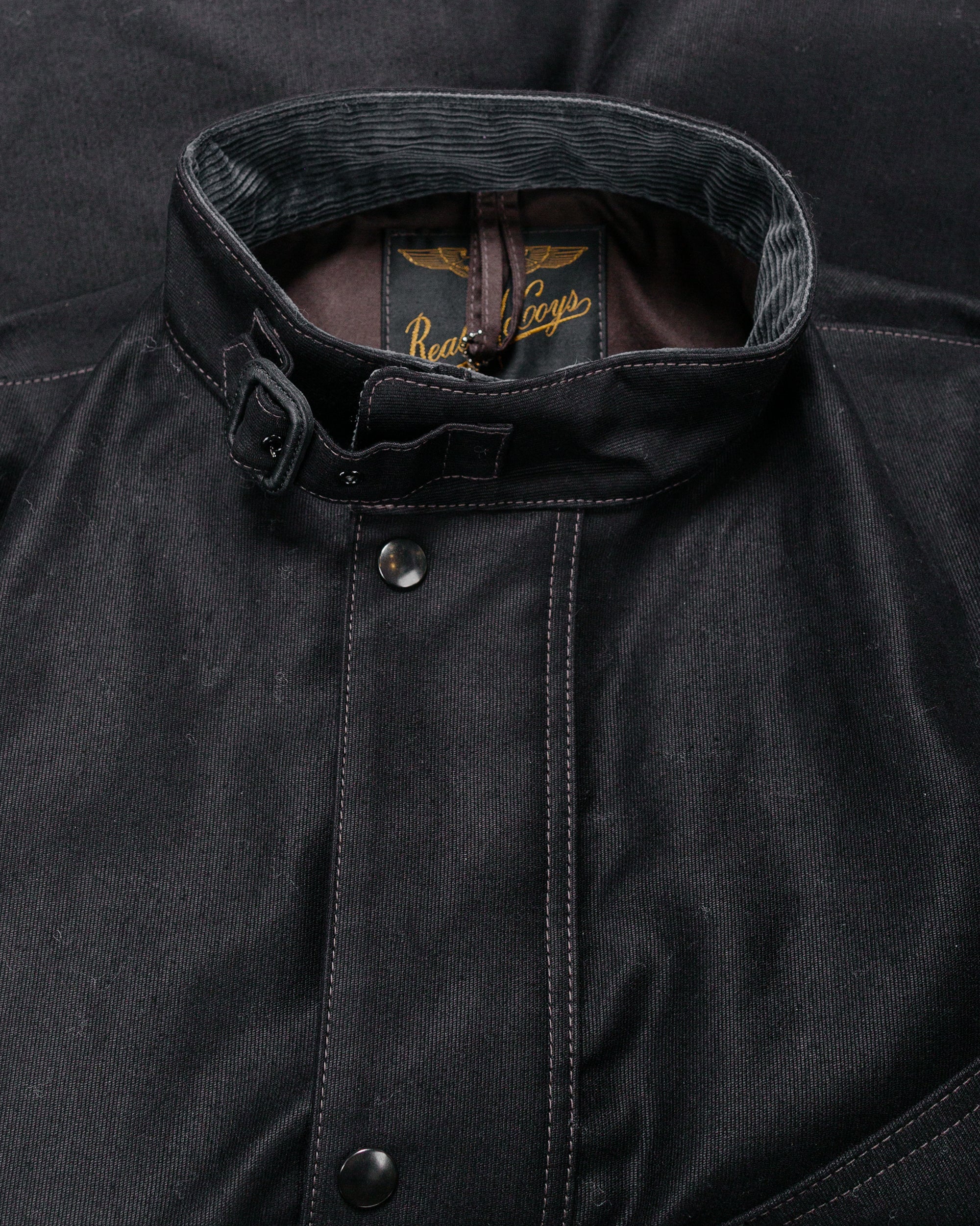 The Real McCoy's MJ25122 Heavy Cotton Enduro Racing Jacket Black - Image 5