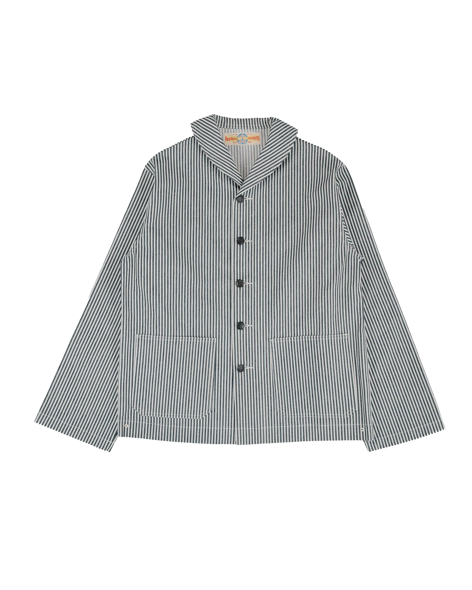 The Real McCoy's MJ26004 U.S. Navy Striped Dungaree Jumper White/Navy