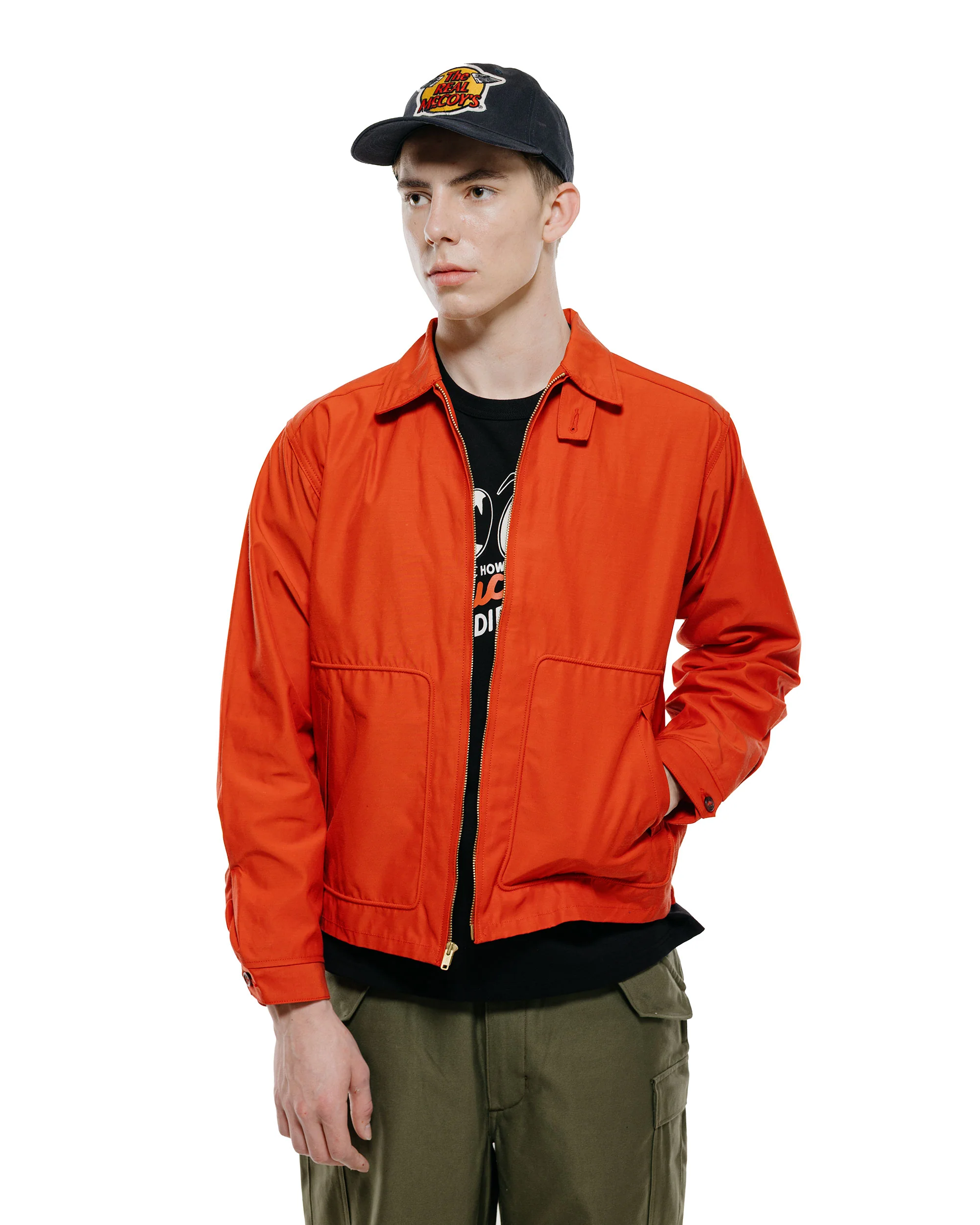 The Real McCoy's MJ26017 All-Weather Swing Jacket Red - Image 2